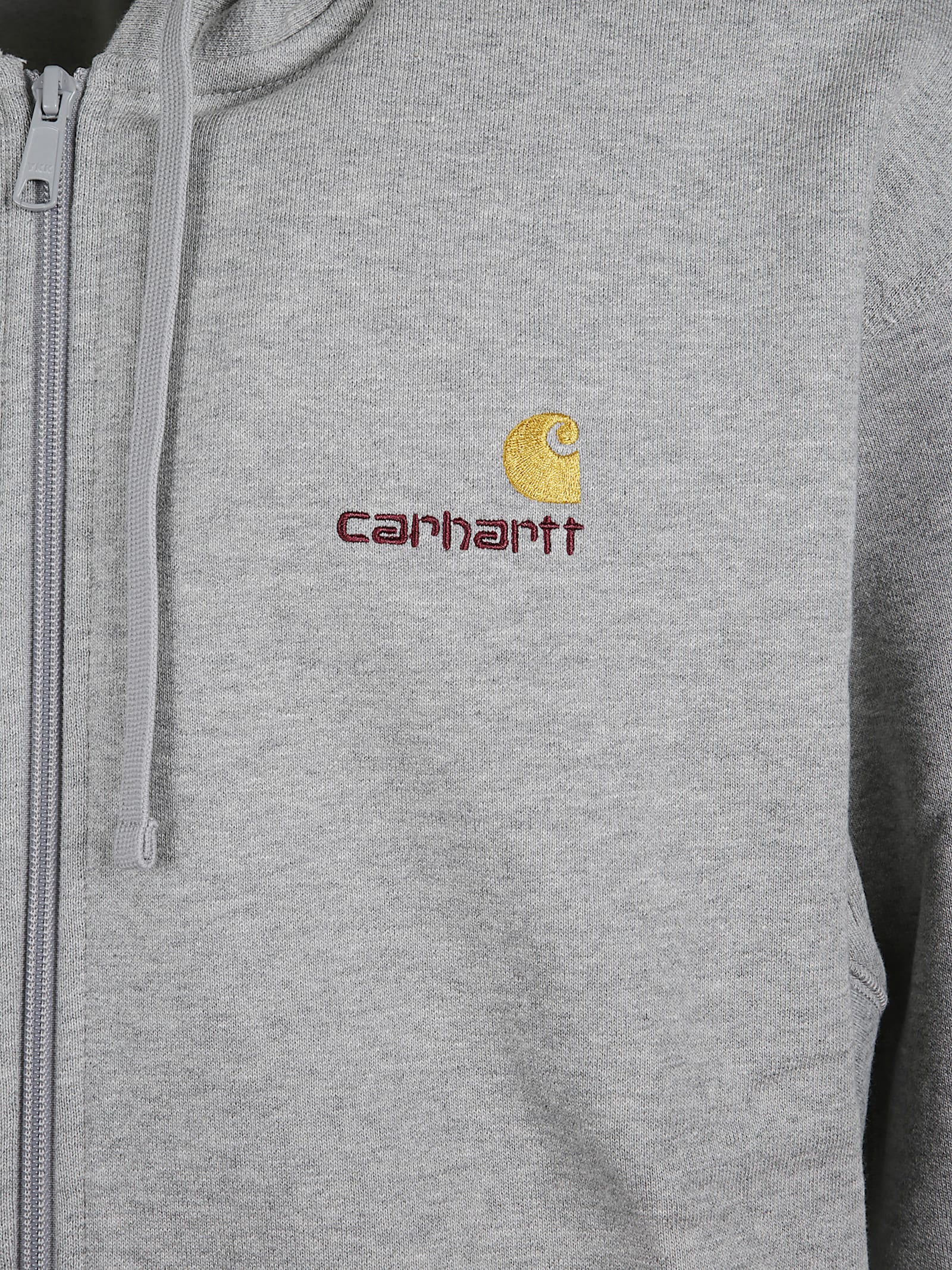 Carhartt American Script Hoodie In Gray