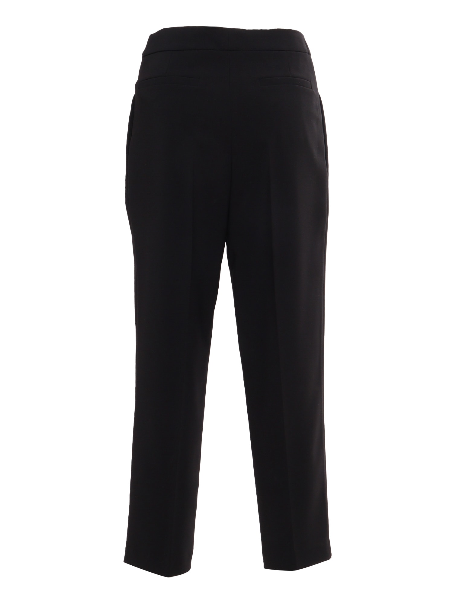 Elisabetta Franchi Cropped Tailored Pants In Black
