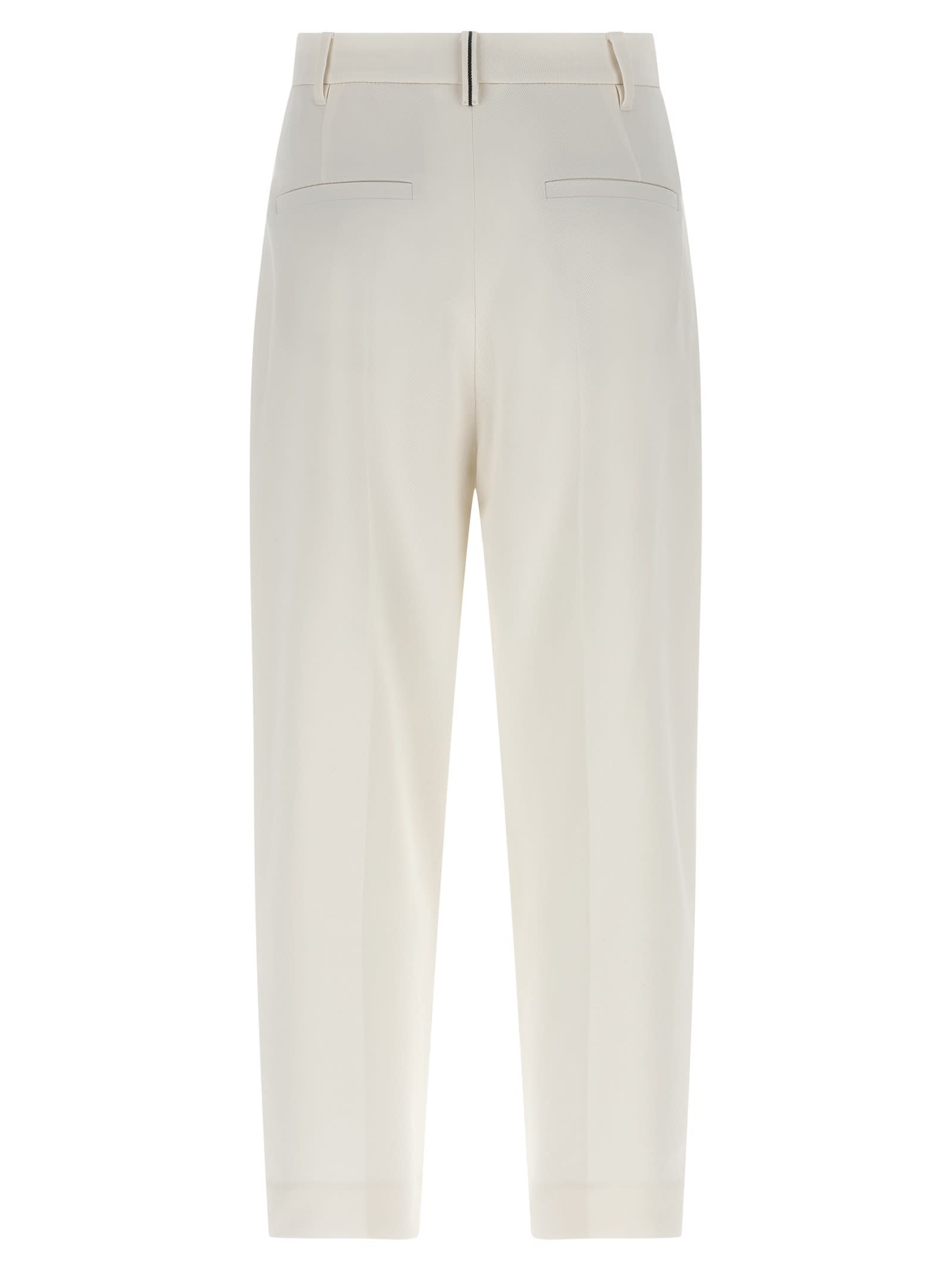 Brunello Cucinelli Slouchy Pants White In White