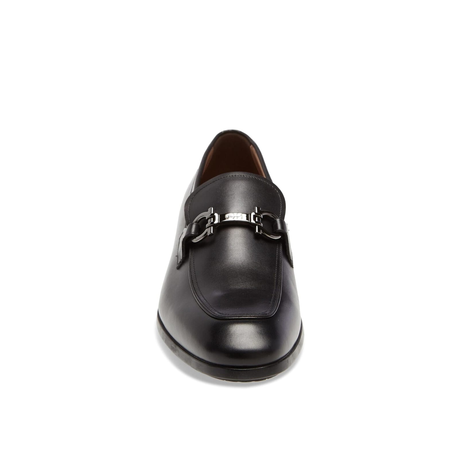 Ferragamo Man Loafers Black Size 6.5 Calfskin In Black