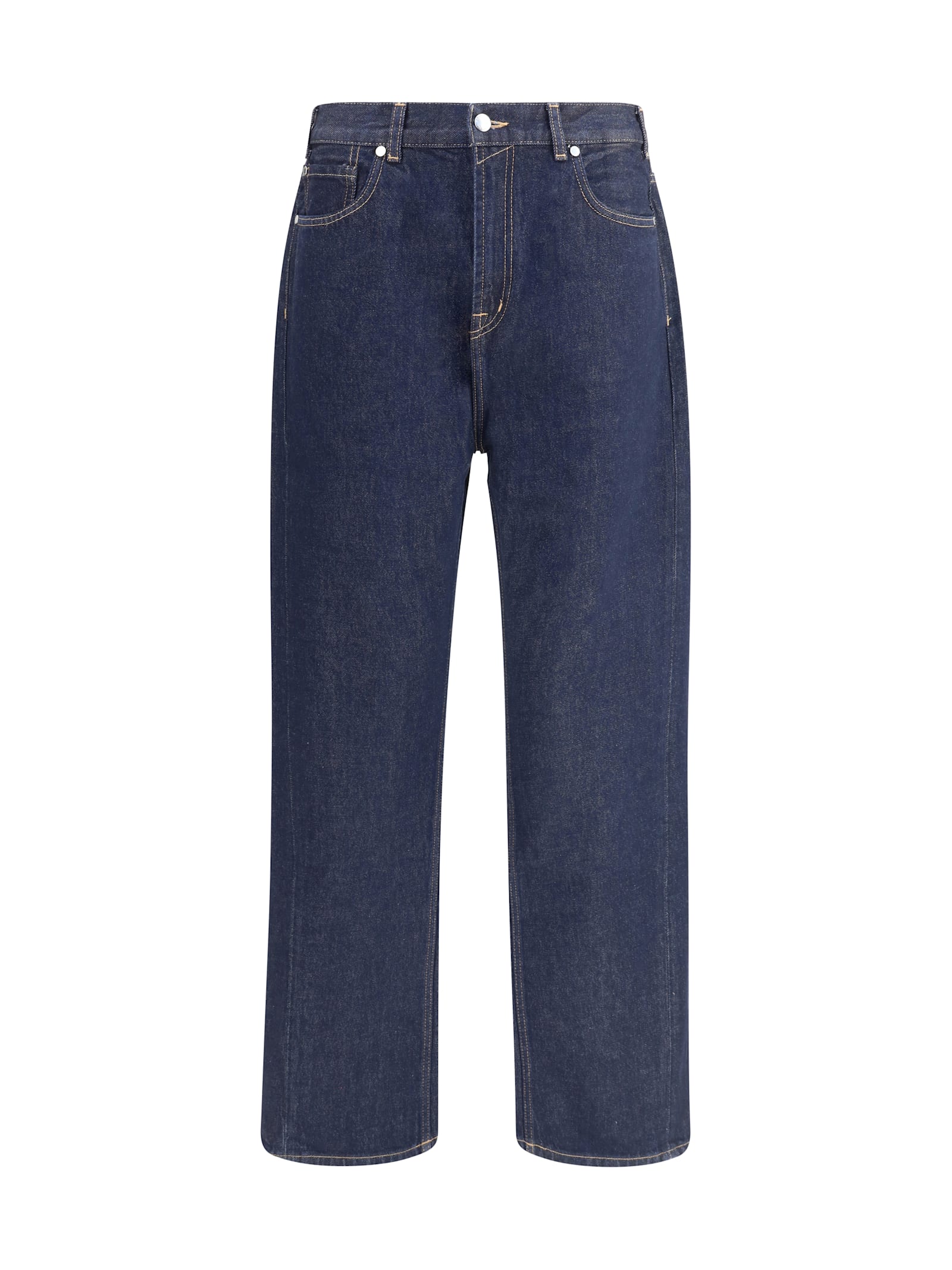 7 For All Mankind Twisted Wide-leg Jeans In Blue