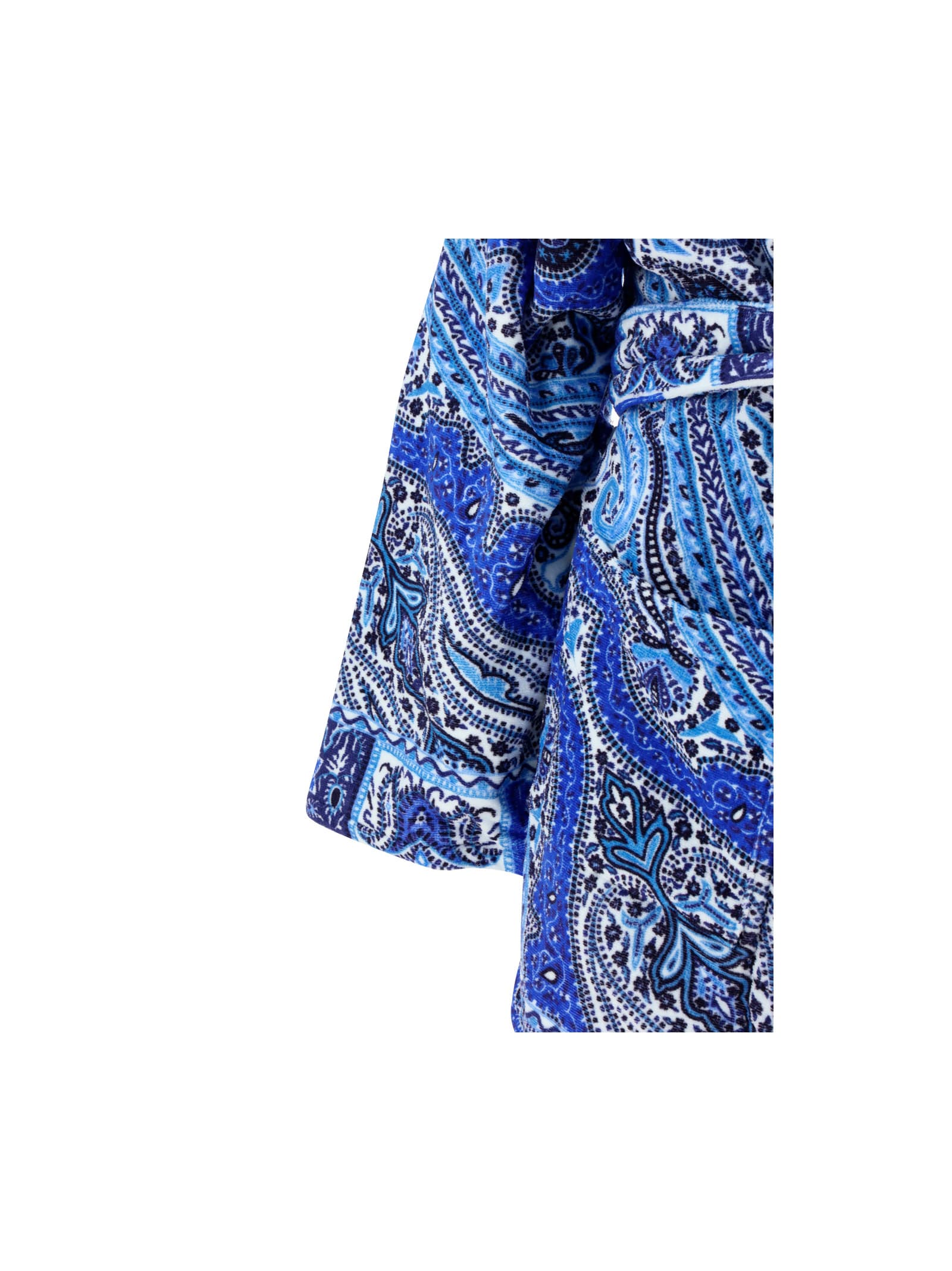 Shop Etro Bathrobe In Blue