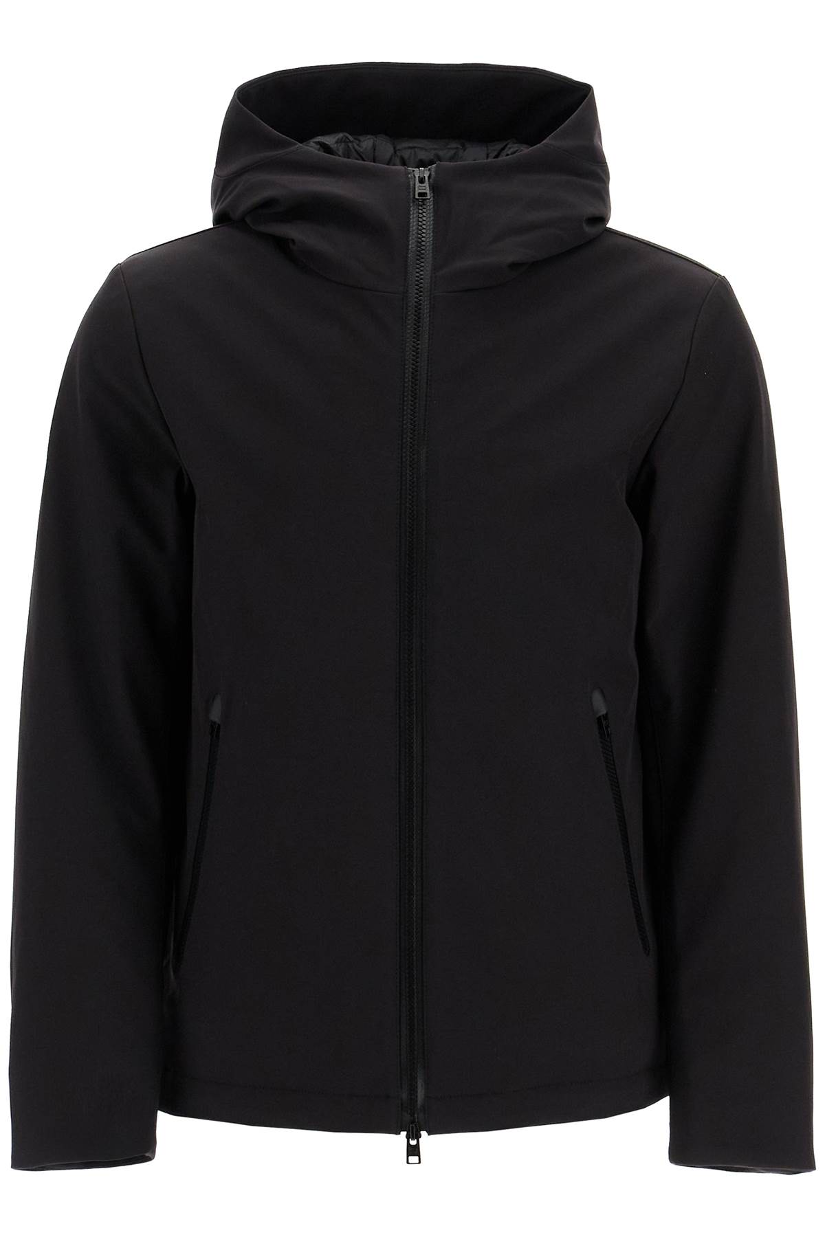 Shop Woolrich Softshell Pacific Jacket For Outdoor In Black (black)