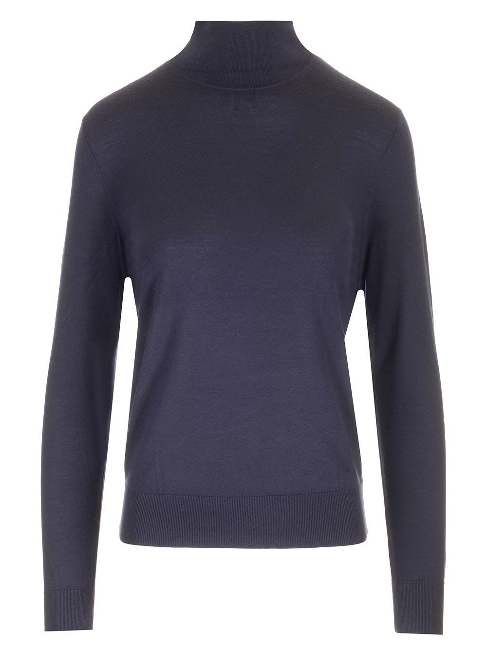 Theory Wool Turtleneck In Blue