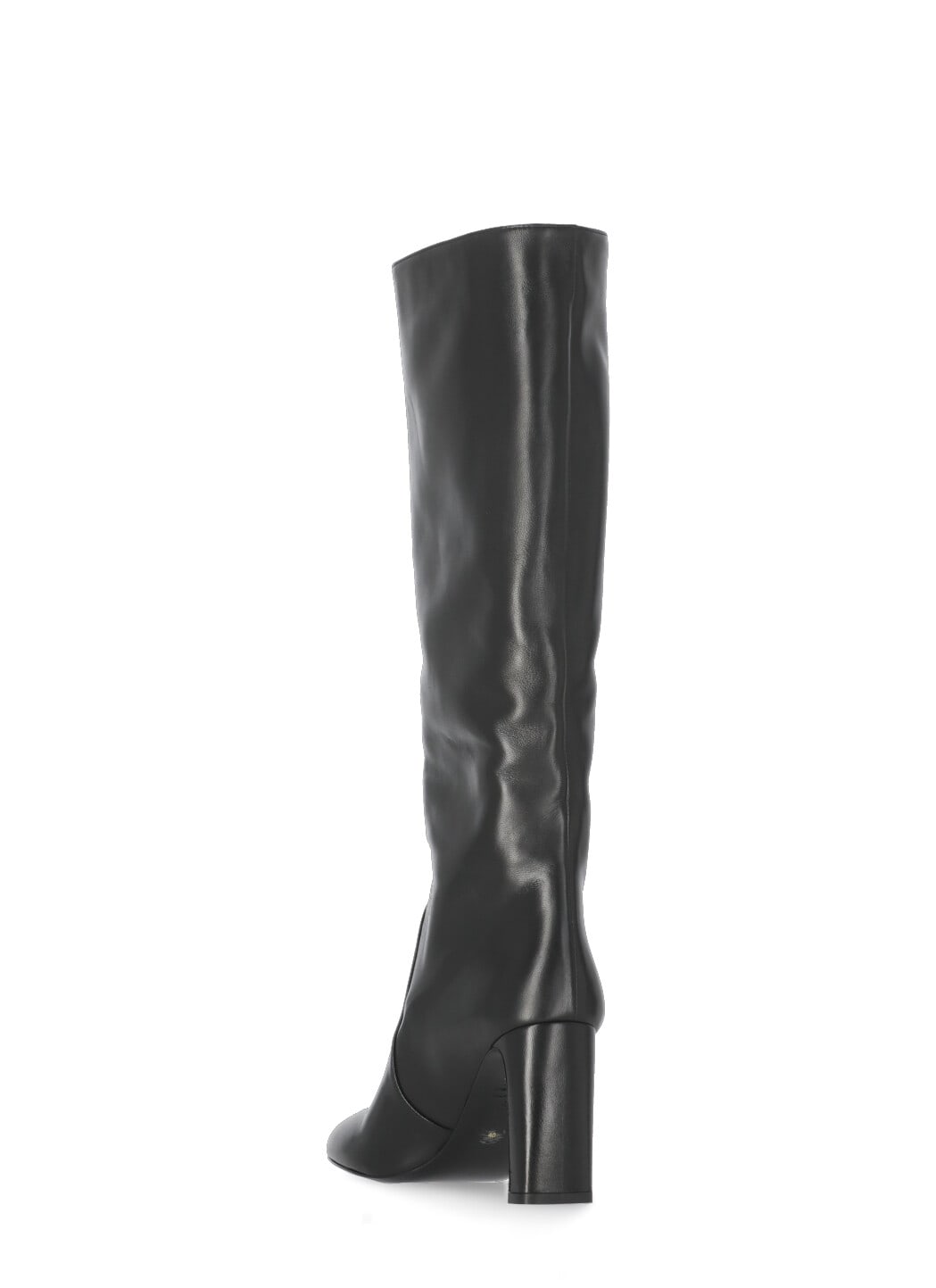 Stuart Weitzman Babette Tubo 85 Leather Knee-high Boots In Black