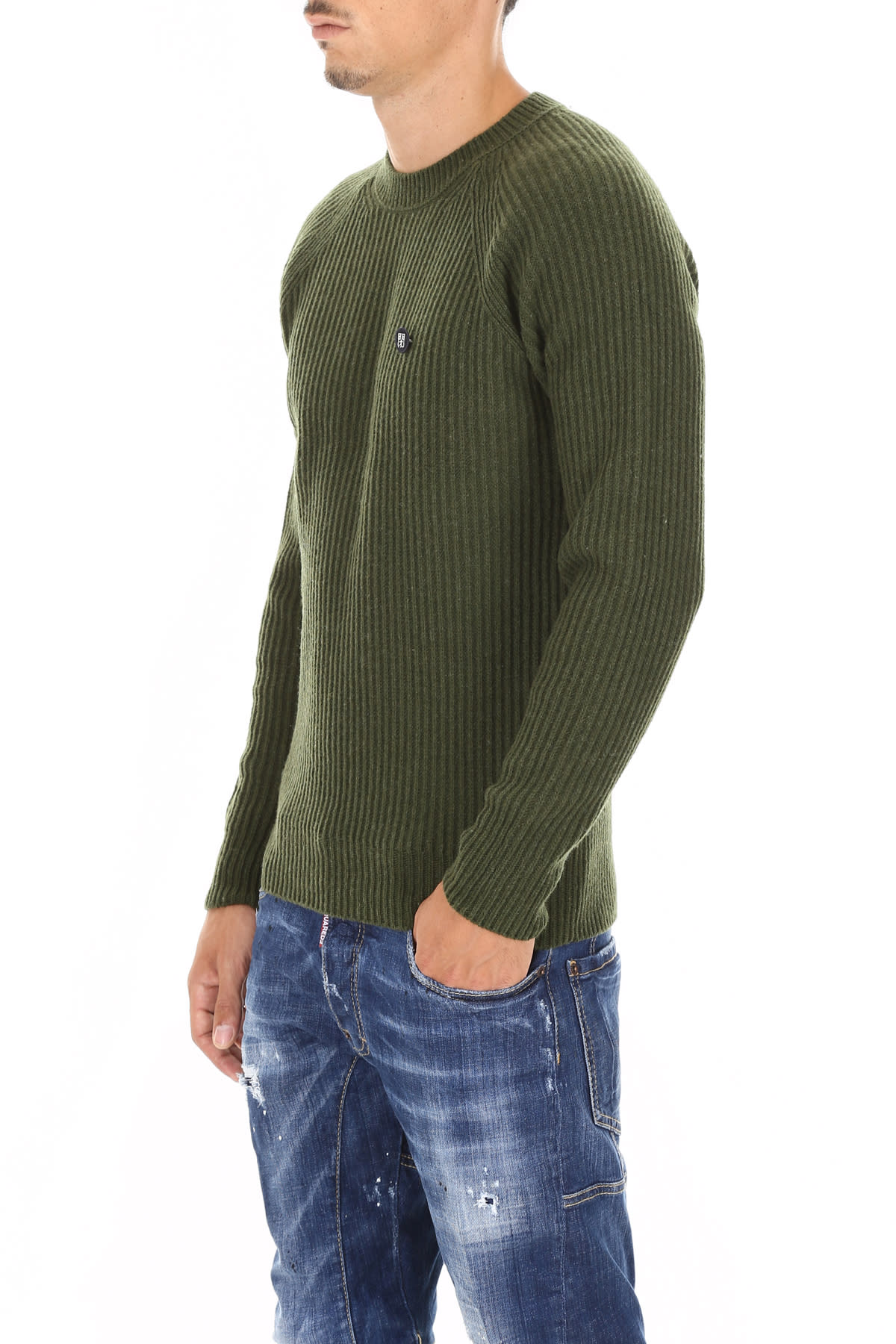 Closed Closed Davide Pullover - GREEN ARMY (Green) - 10681031 | italist