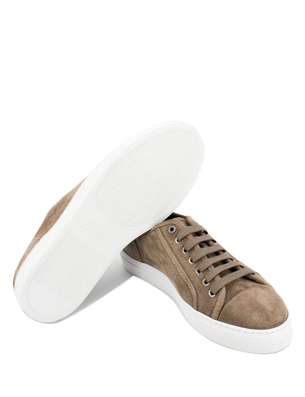 Shop Brioni Sneakers In Sand