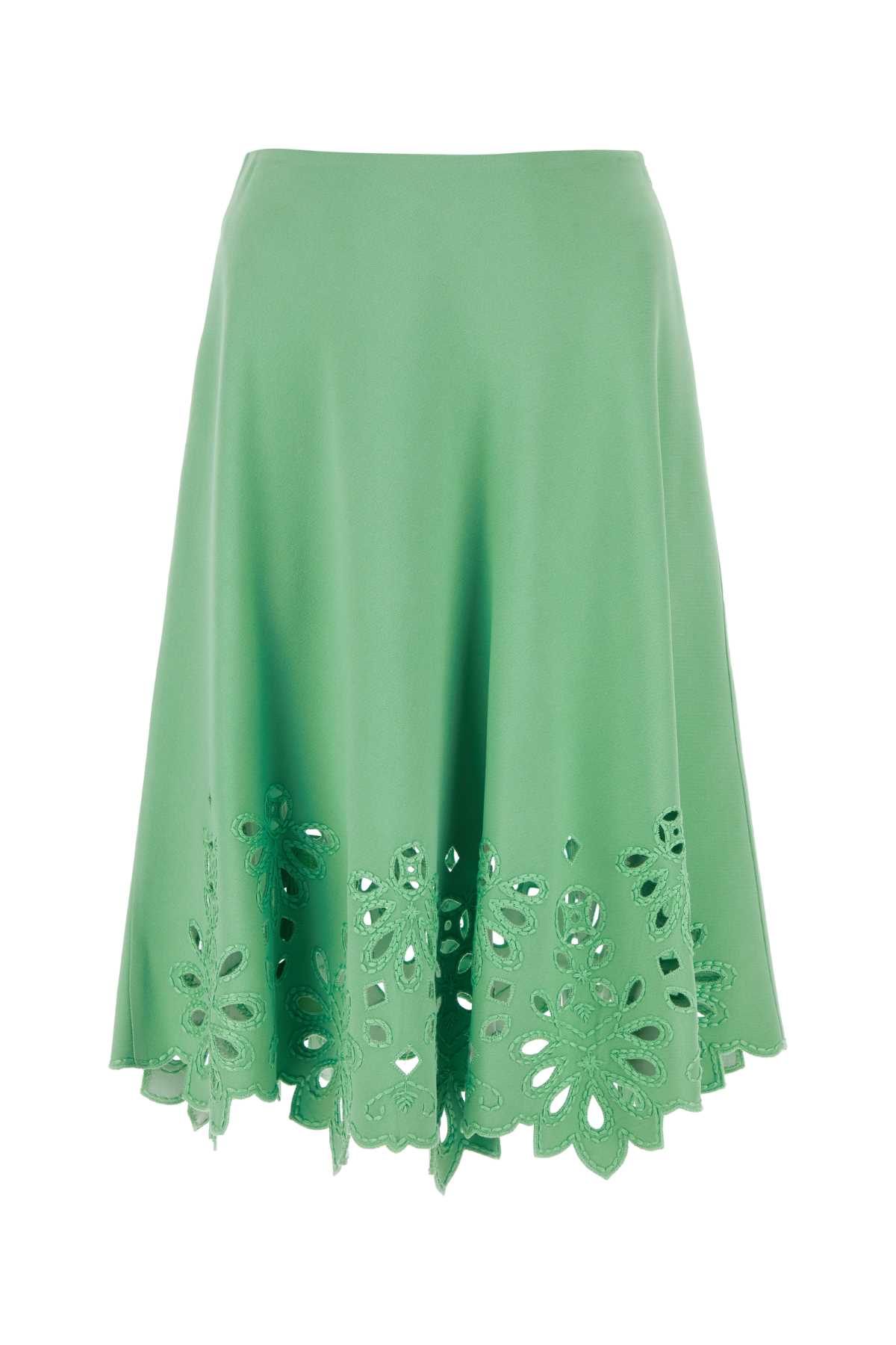 Green Cady Skirt