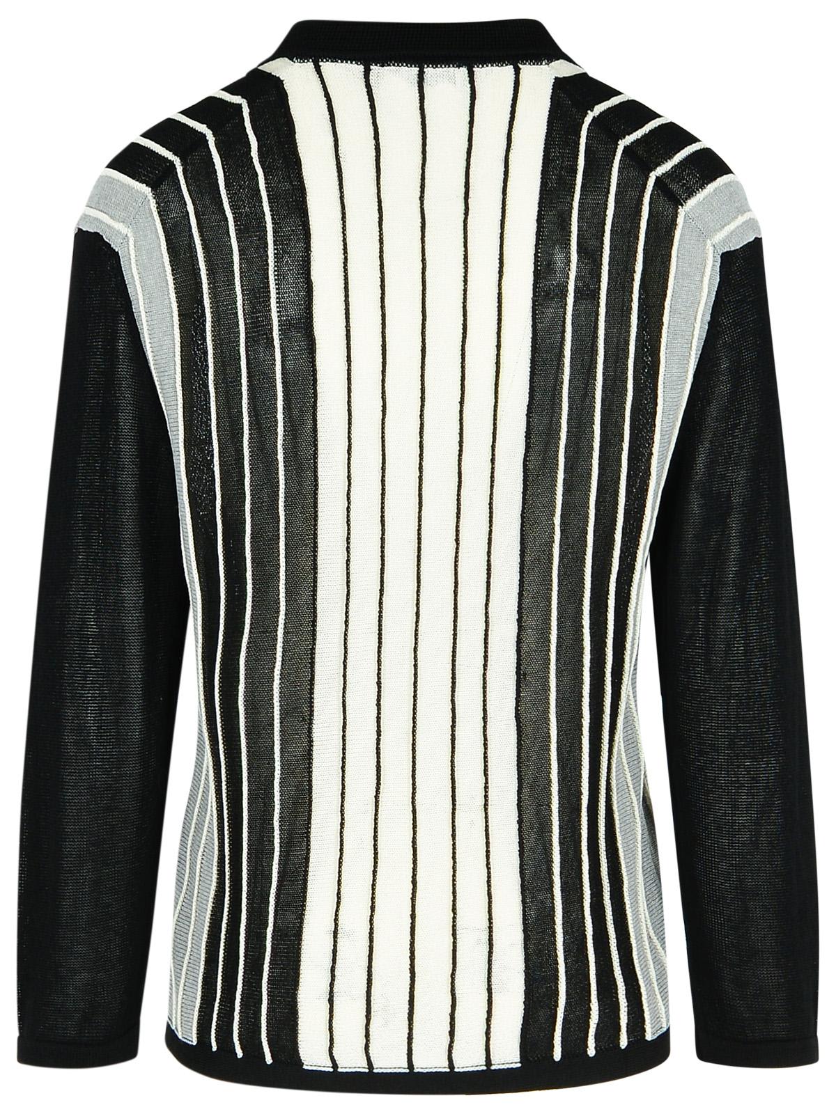 Laneus Viscose Blend Sweater Striped Pattern