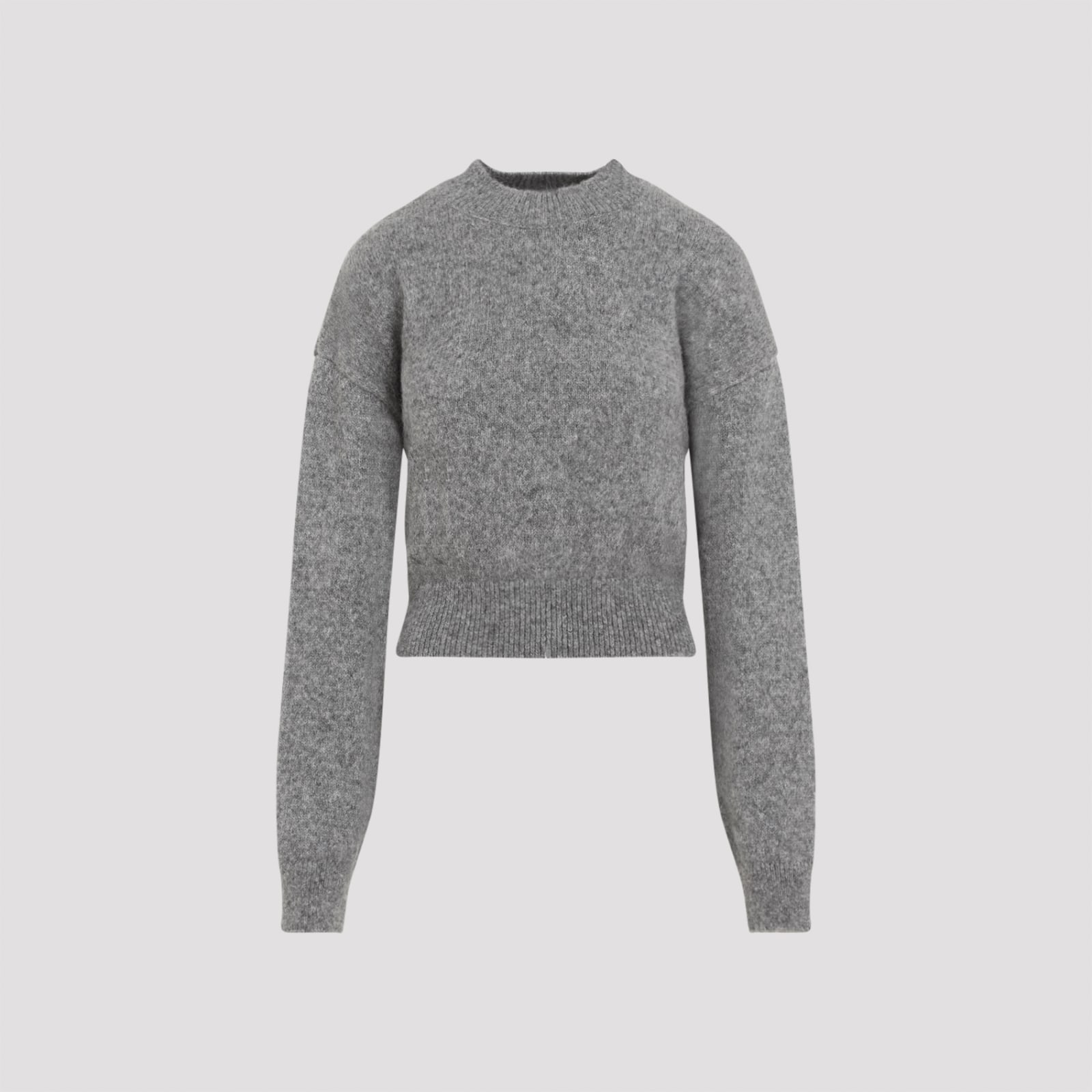 Shop Jacquemus La Maille Pullover In Grey