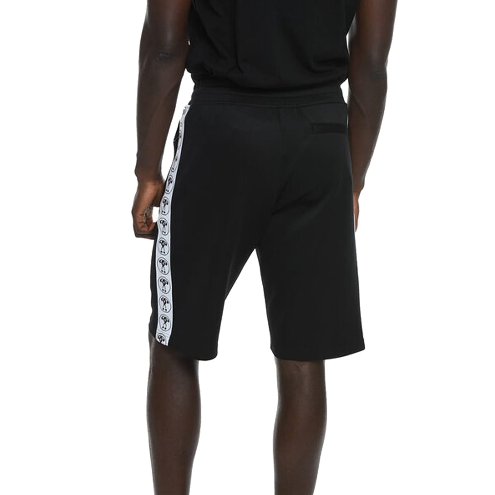 Moschino Couture Couture Contrasting Band Shorts In Black