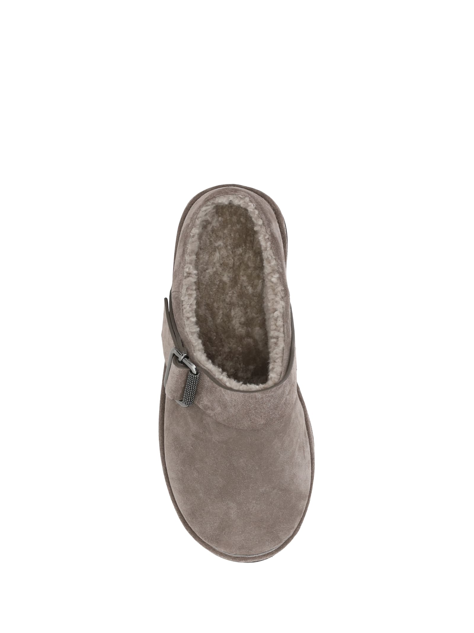 Brunello Cucinelli Fur Sabot