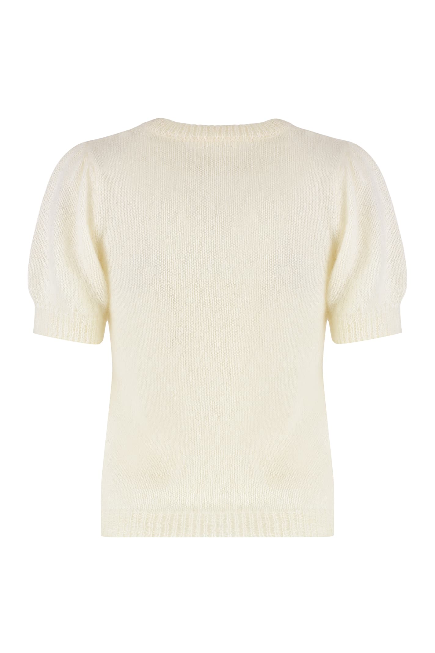 P.a.r.o.s.h Parosh Luce Short Sleeve Sweater In Neutral