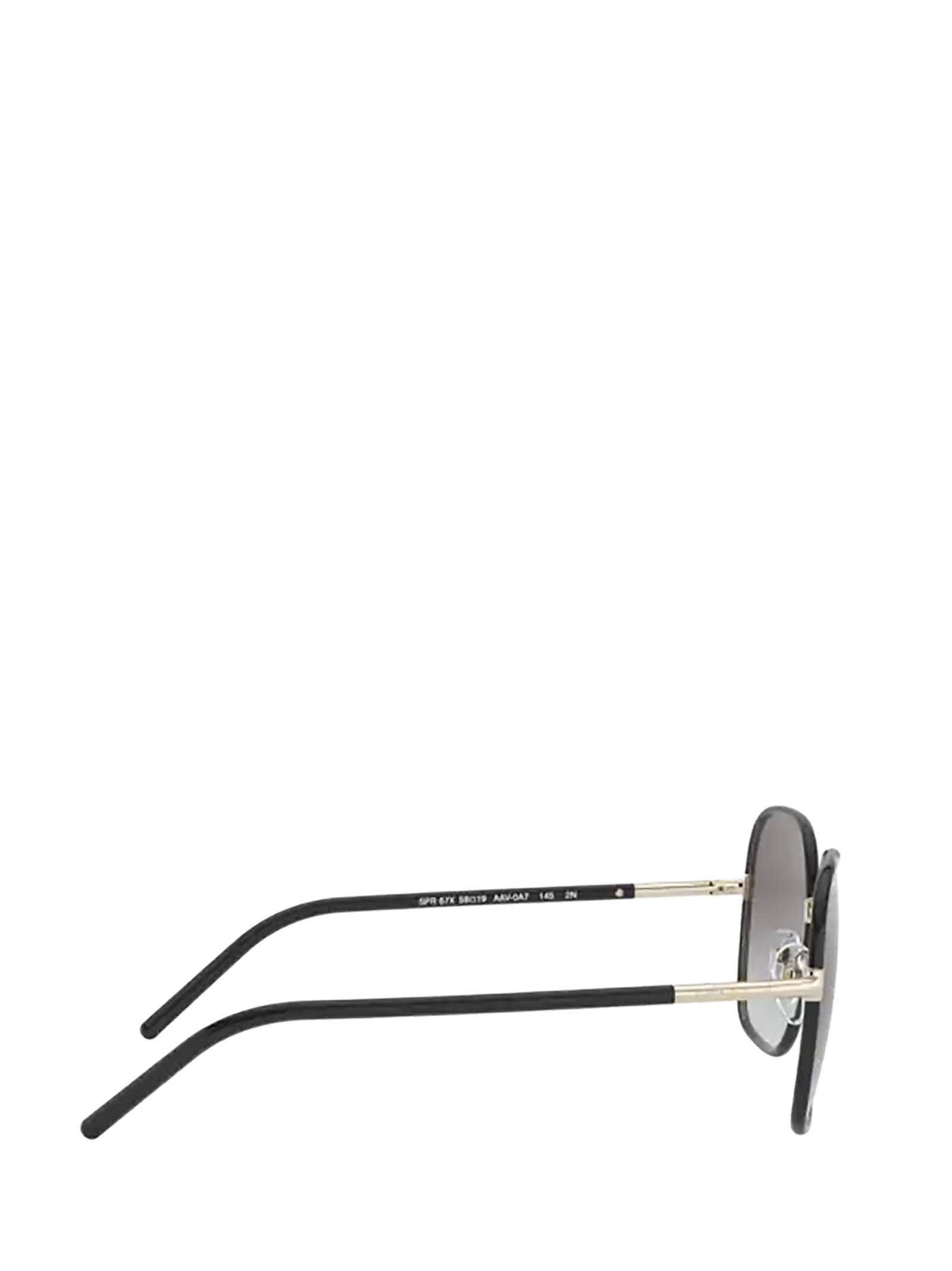 Shop Prada Pr 67xs Pale Gold / Black Sunglasses