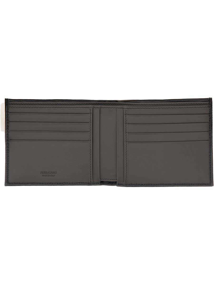 Ferragamo Gancini Wallet In Black