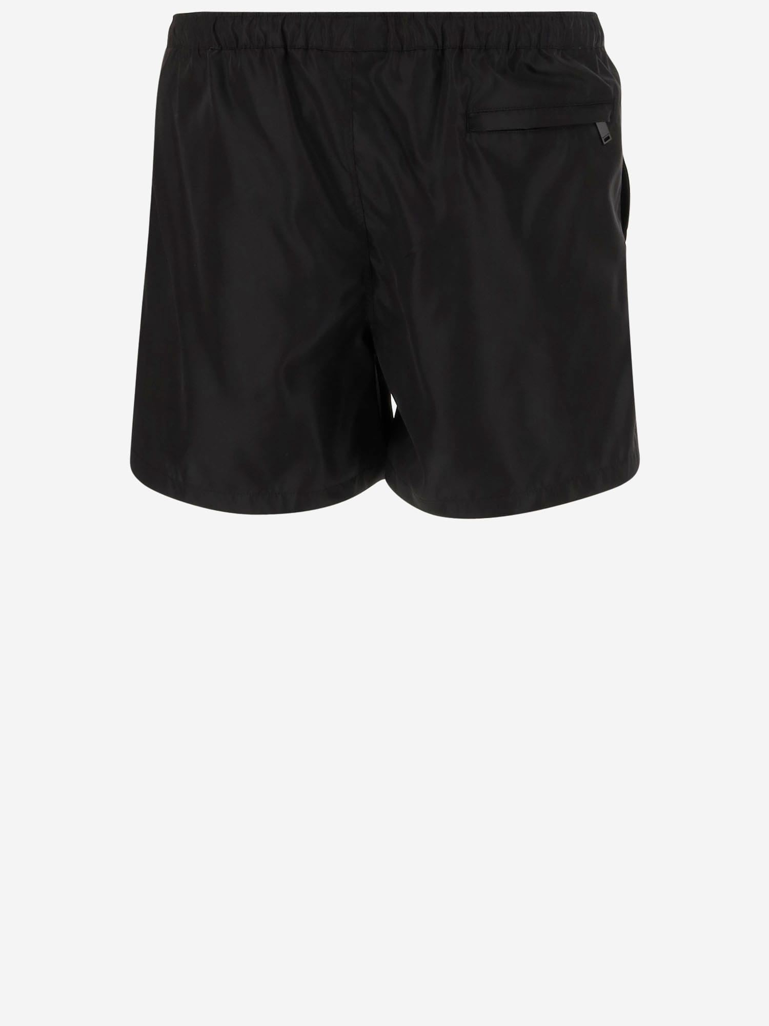 Valentino Black Nylon Swimming Shorts In Nero