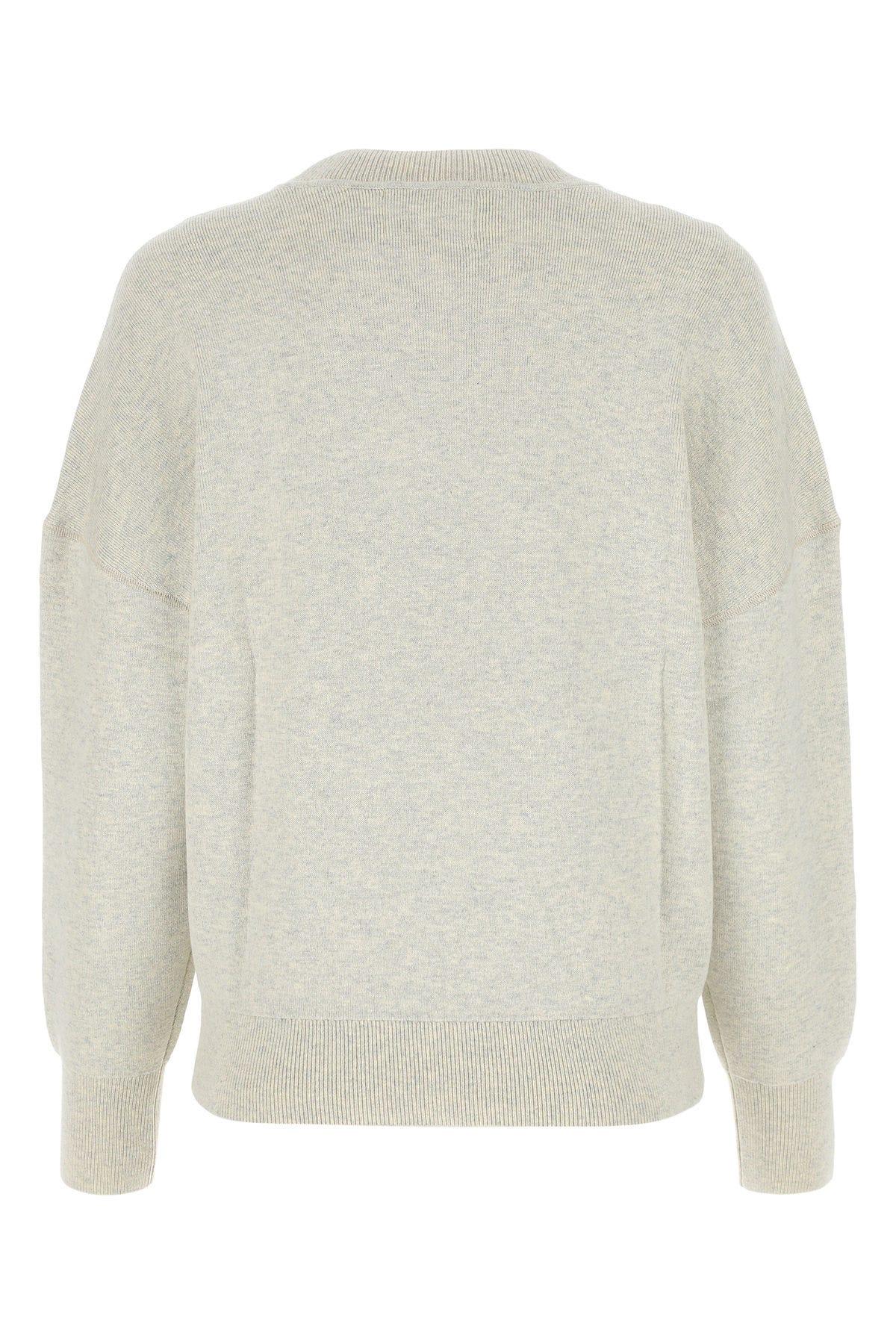 Isabel Marant Étoile Isabel Marant Etoile Marisans Sweater With Logo Intarsia In Grigio