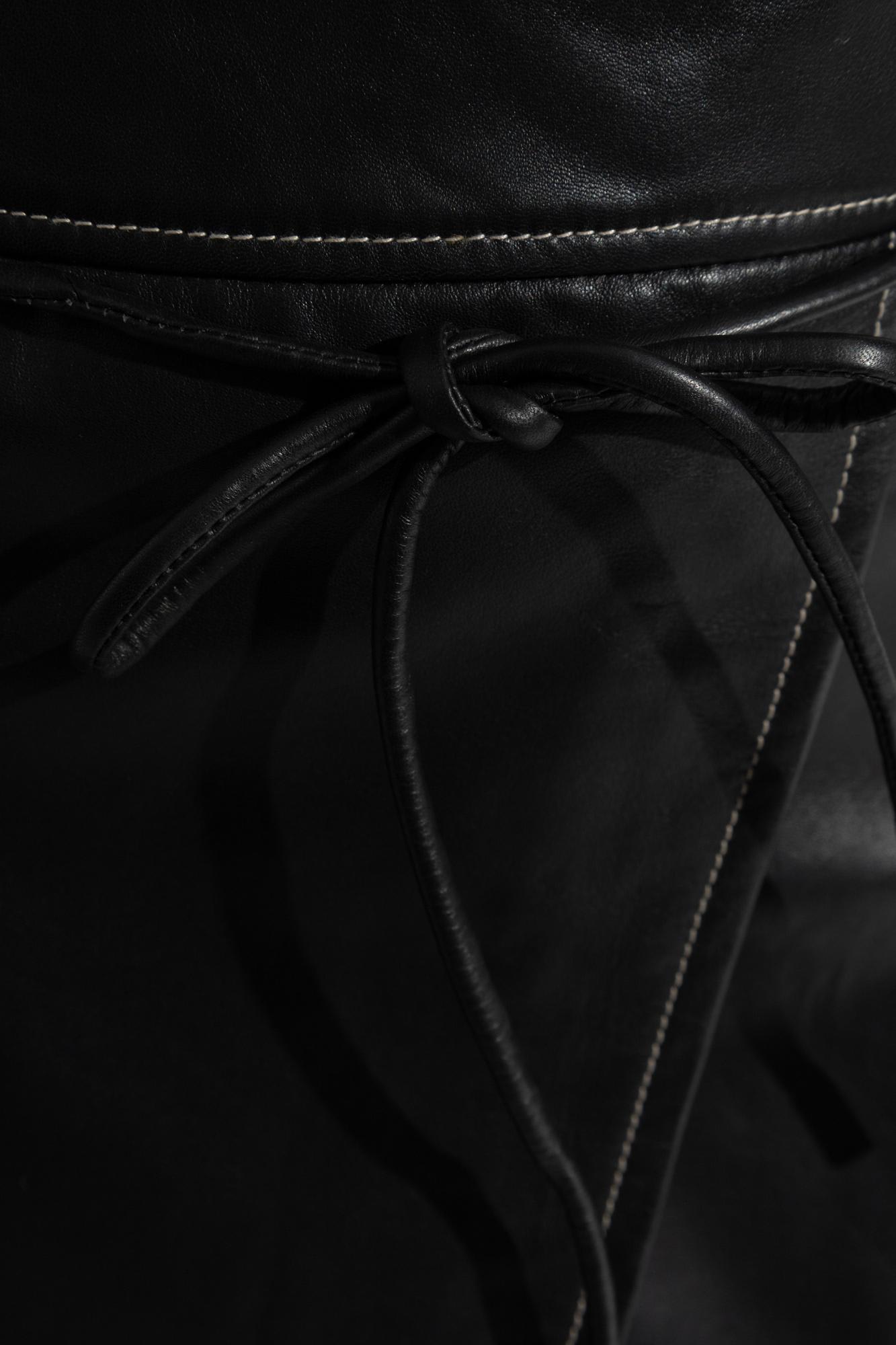 Ps By Paul Smith Ps Paul Smith Wrap Tie Detail Mini Skirt In Black