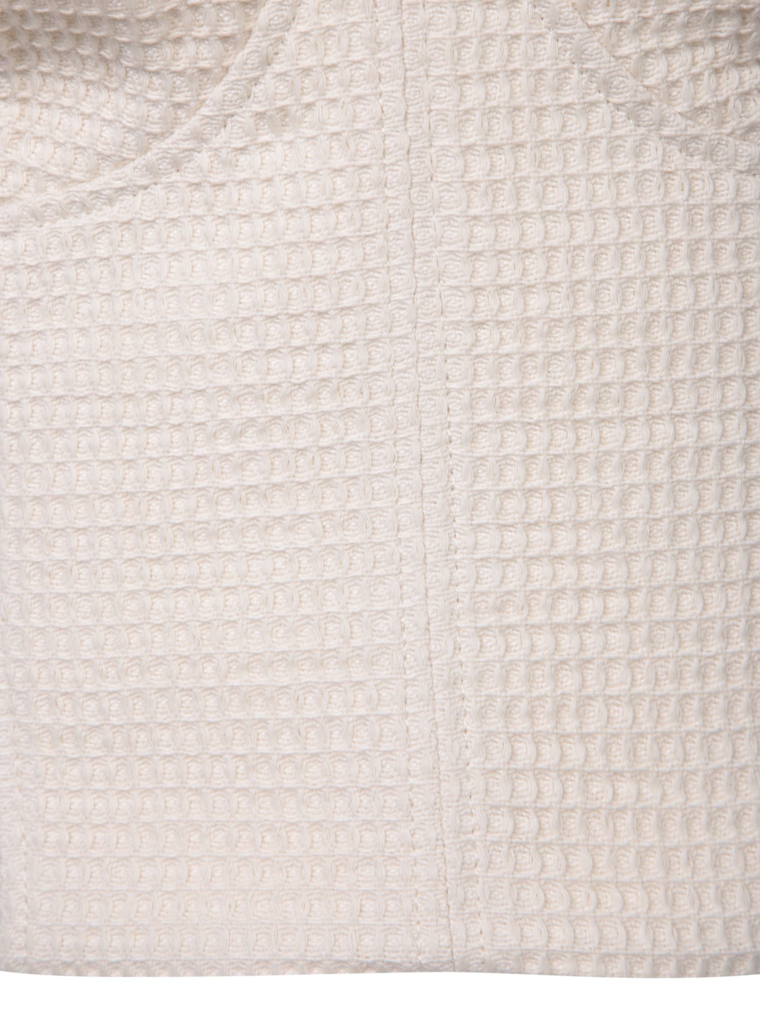 FORTE FORTE IVORY WAFFLE COTTON BUSTIER TOP