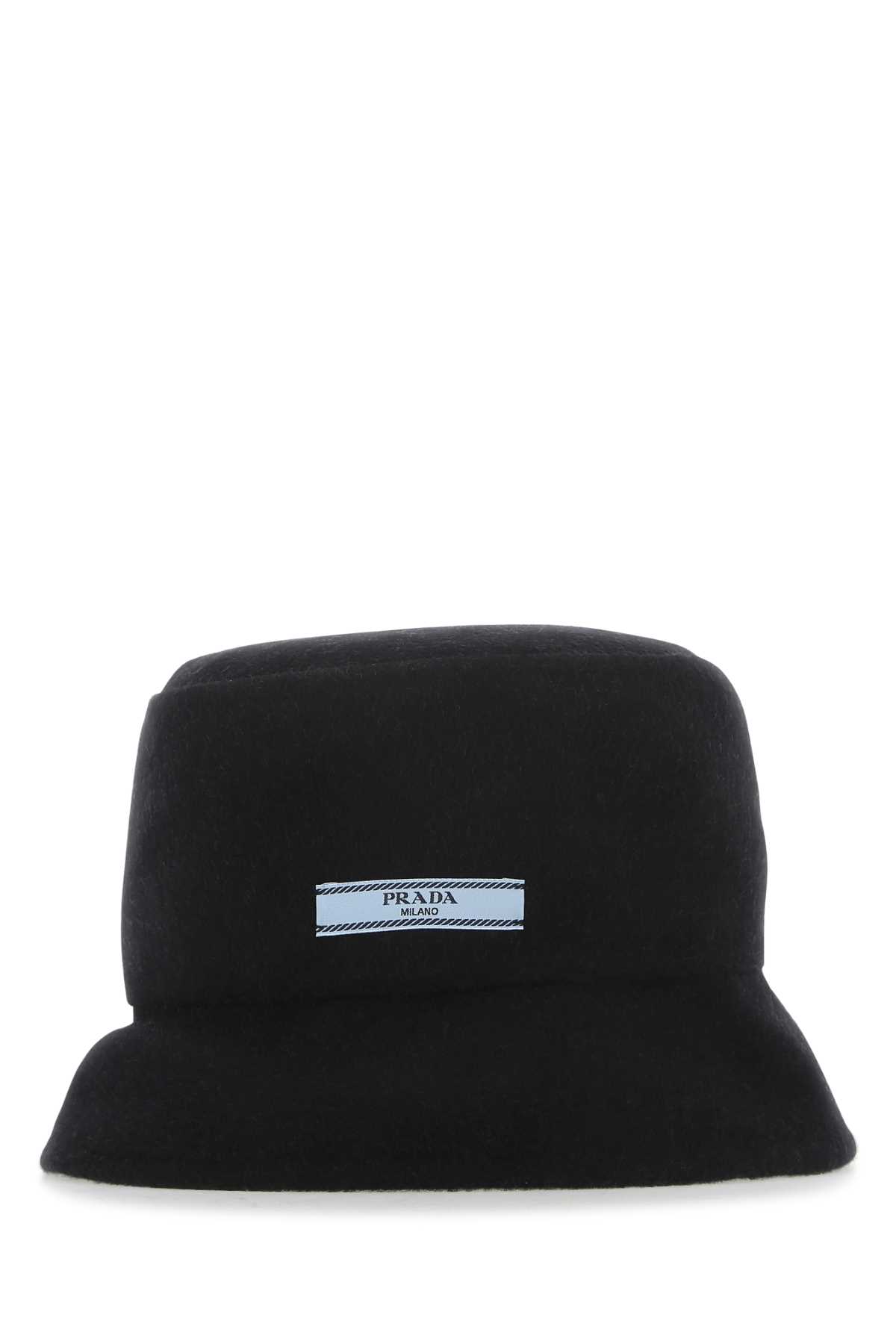 Shop Prada Black Cashmere Hat In Nerogrigio