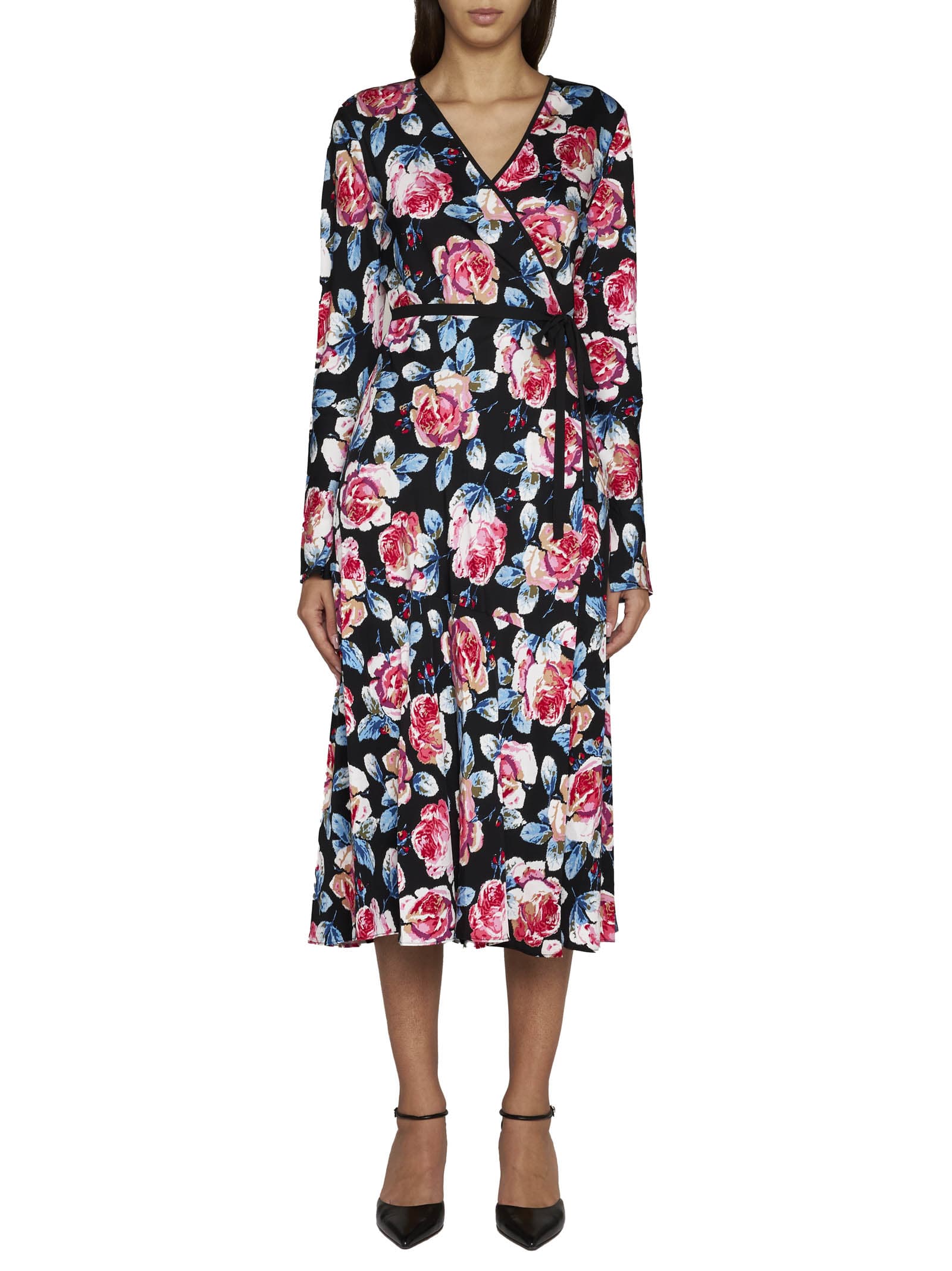 Shop Diane Von Furstenberg Dress In Fortune Rose Med