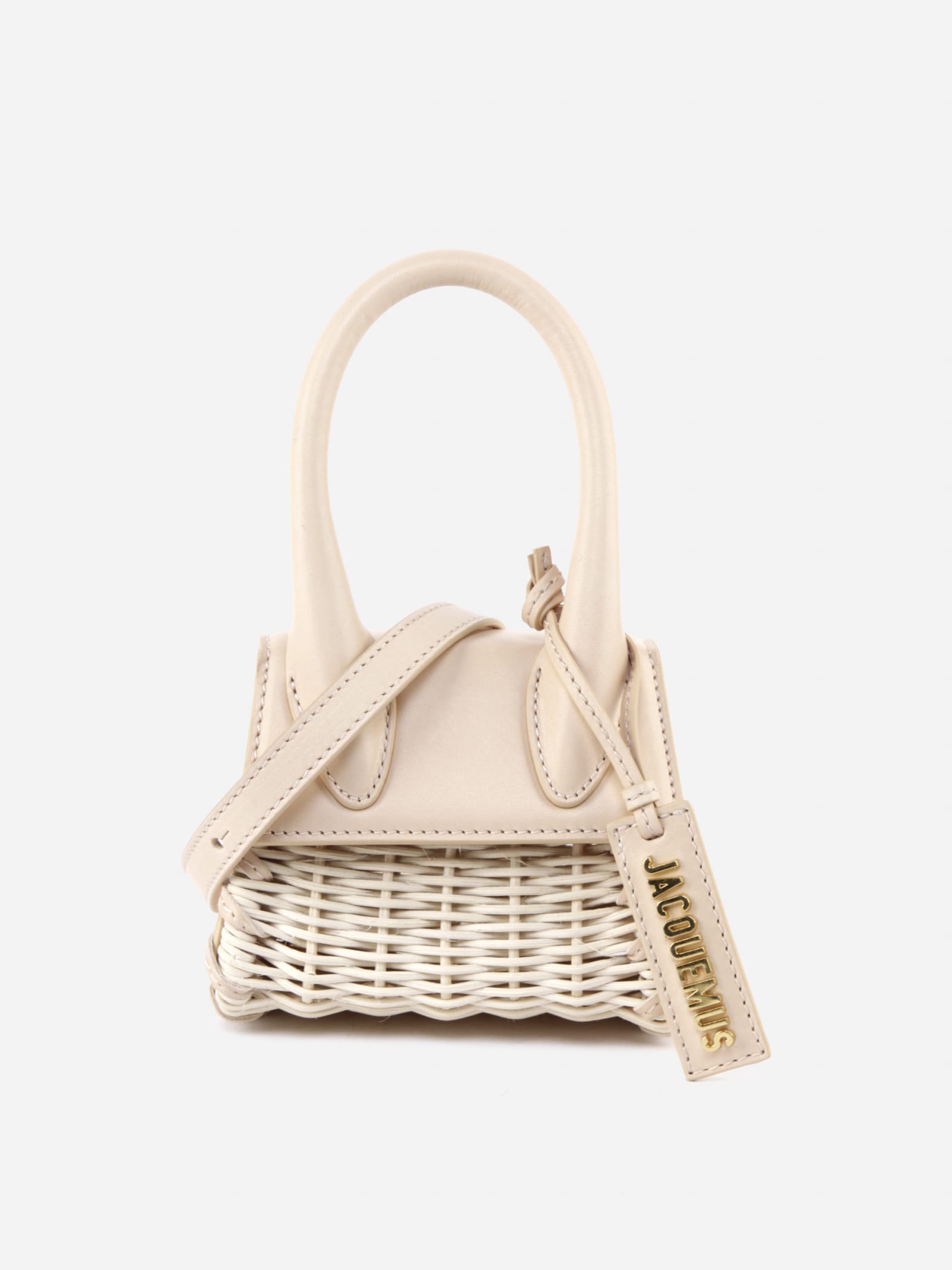 Jacquemus Le Chiquito Mini Bag In Leather And Wicker