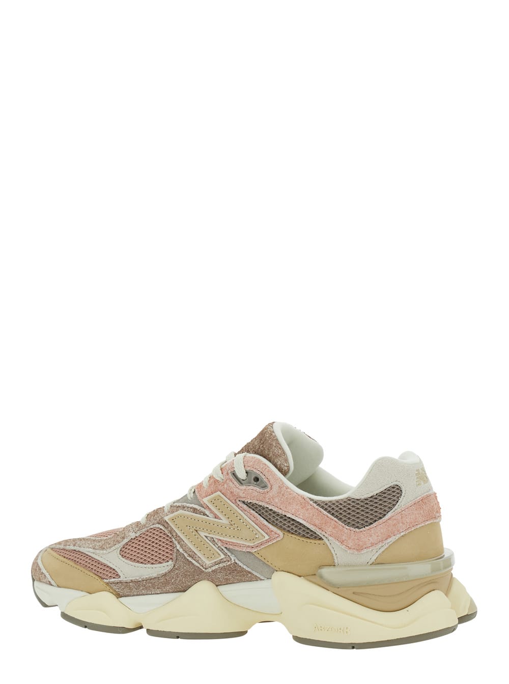New Balance Multicolor Low Top Sneaker With Logo Detail On The Side In Suede And Tech Fabric Unisex In Gold