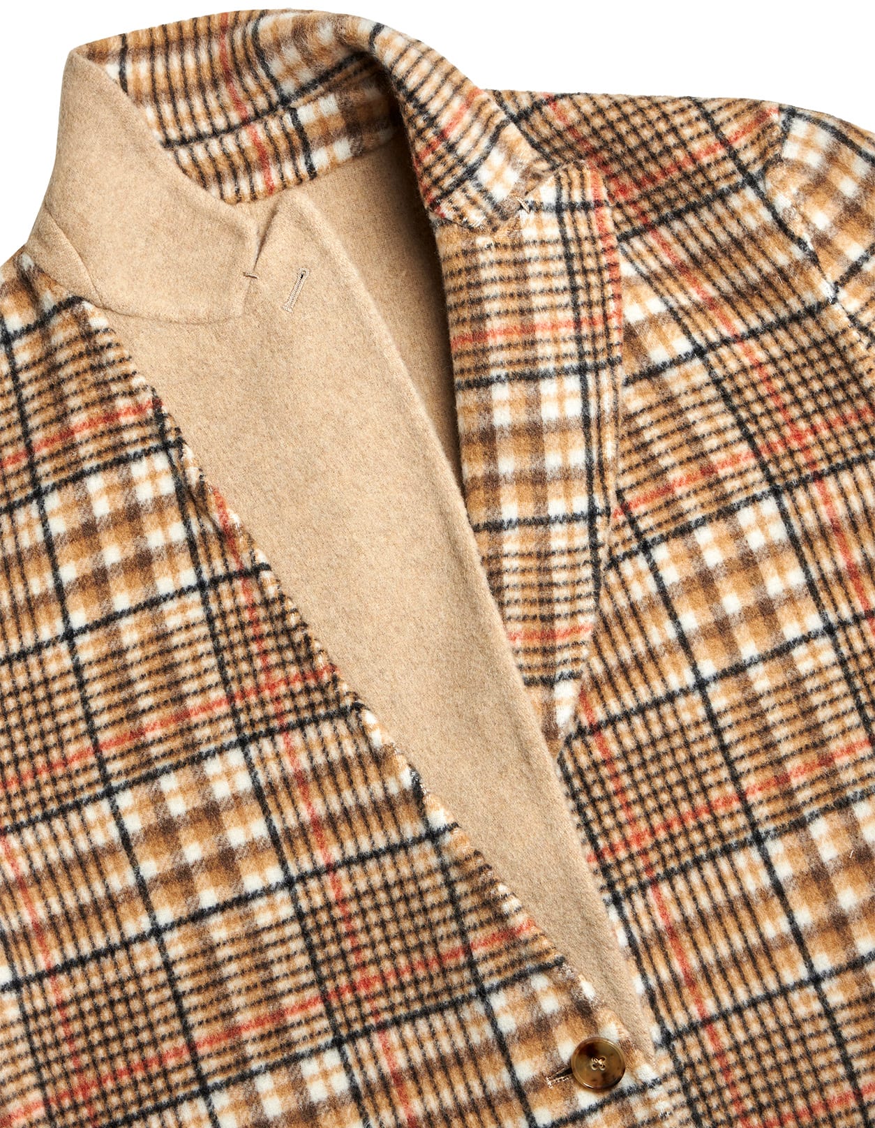 Shop Etro Beige Reversible Coat In Brown