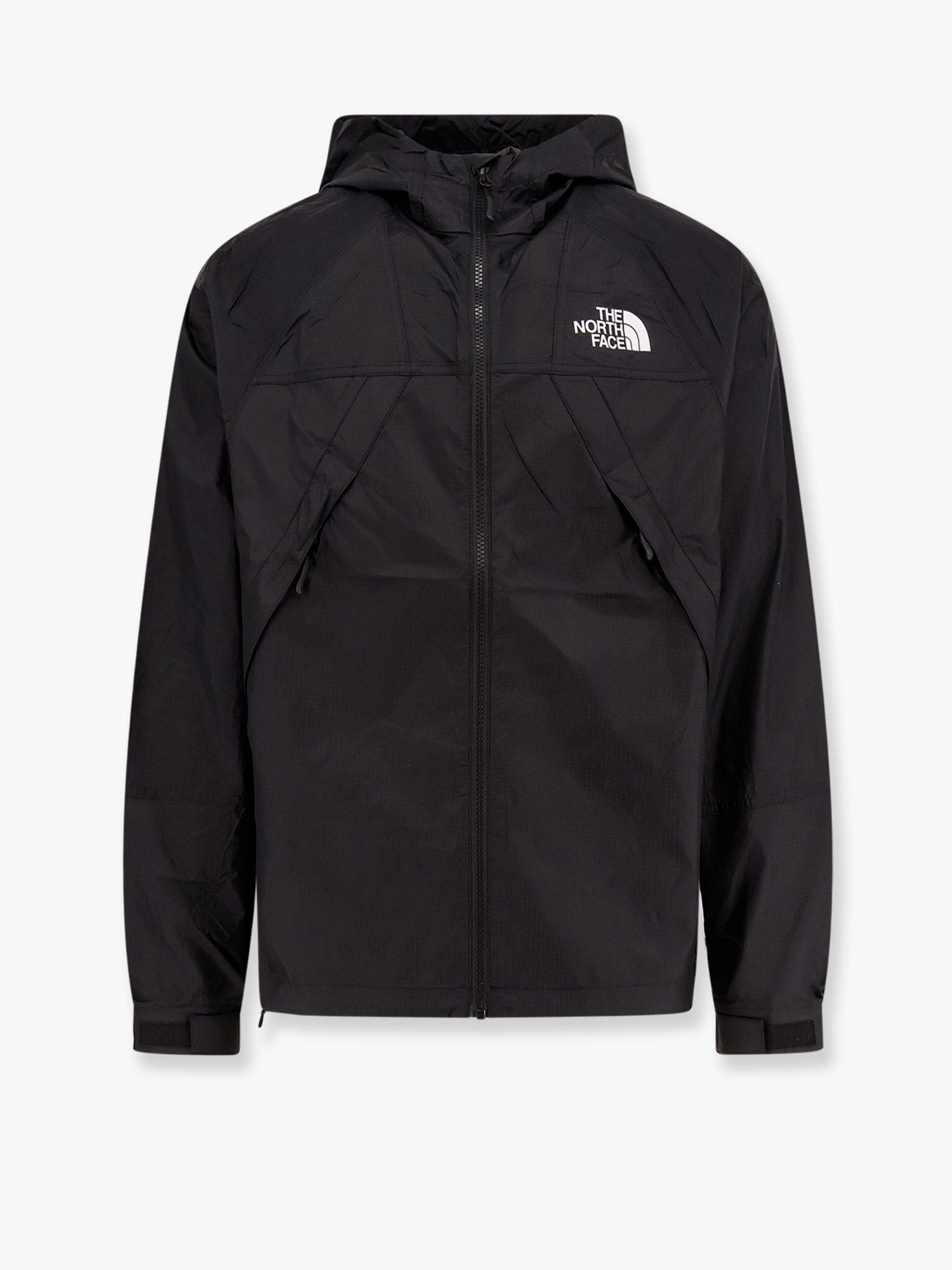 The North Face Dryvent Mono Black Jacket With Logo Printed On The Front In Tech Fabric Man In Black
