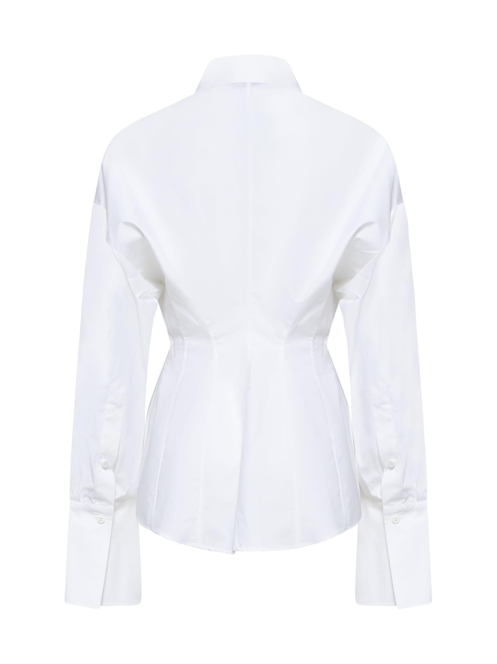 Shop Attico Shirt In Bianco