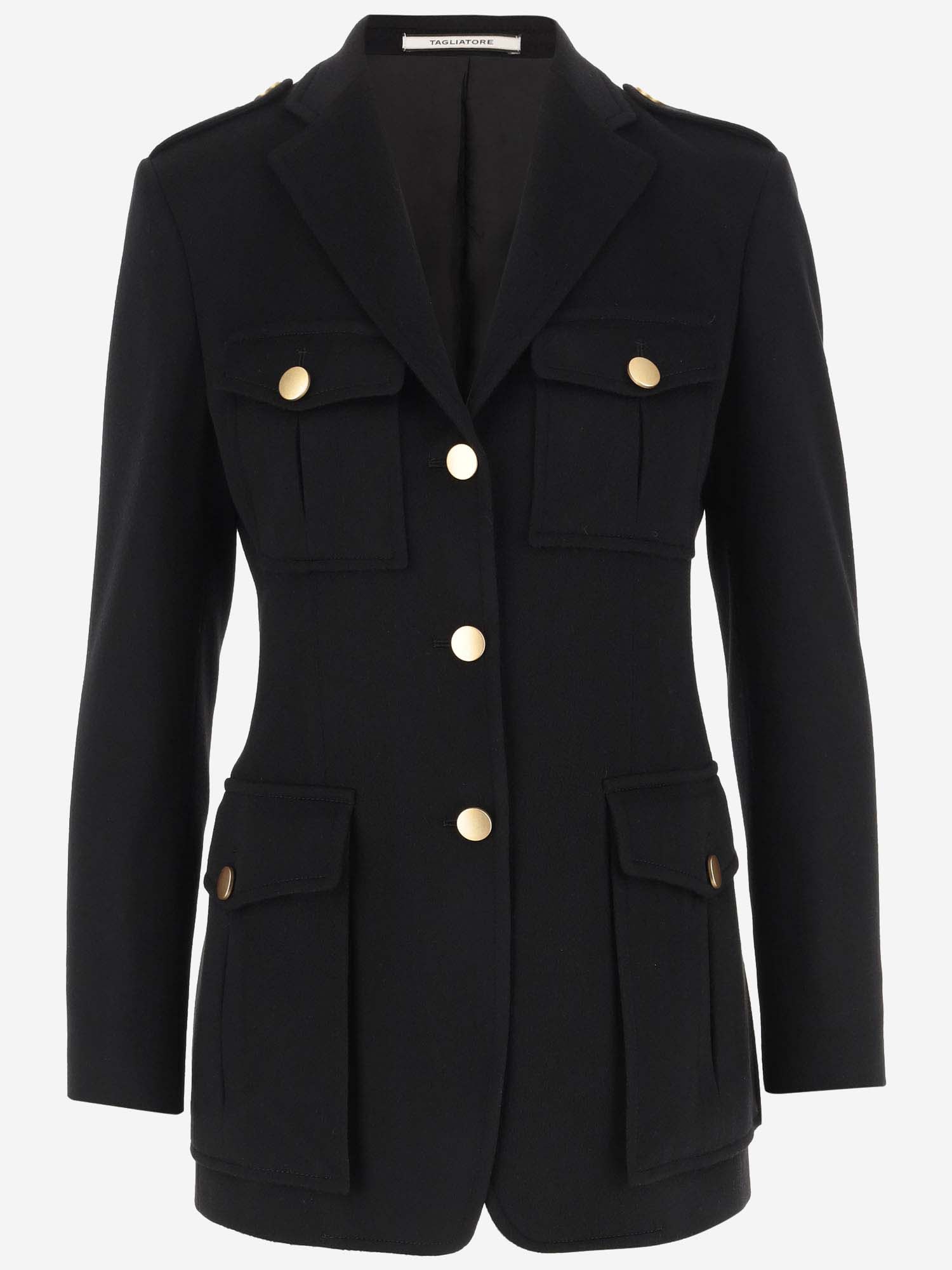 Shop Tagliatore Cashmere Jacket In Black