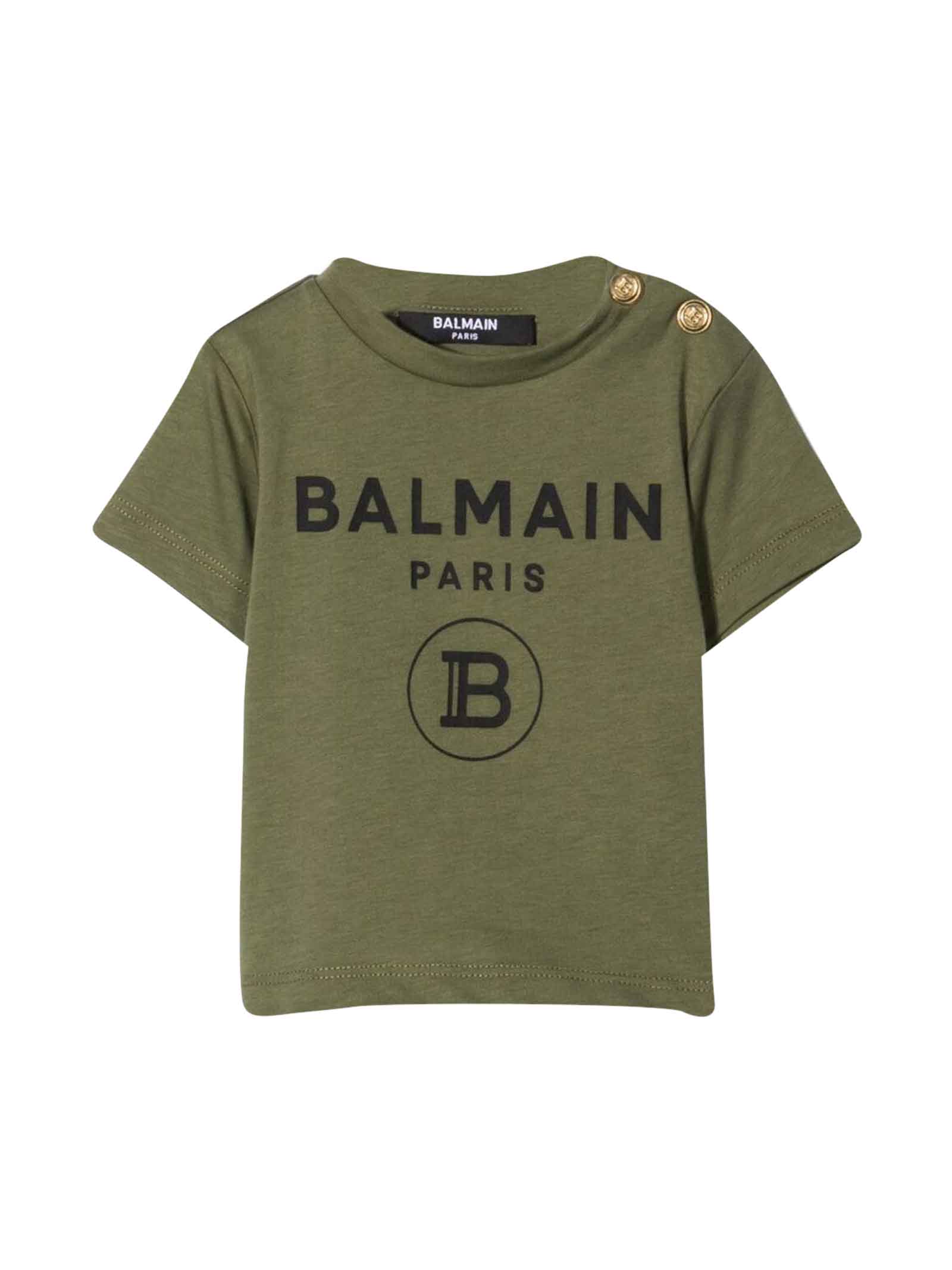Balmain Green Newborn T-shirt