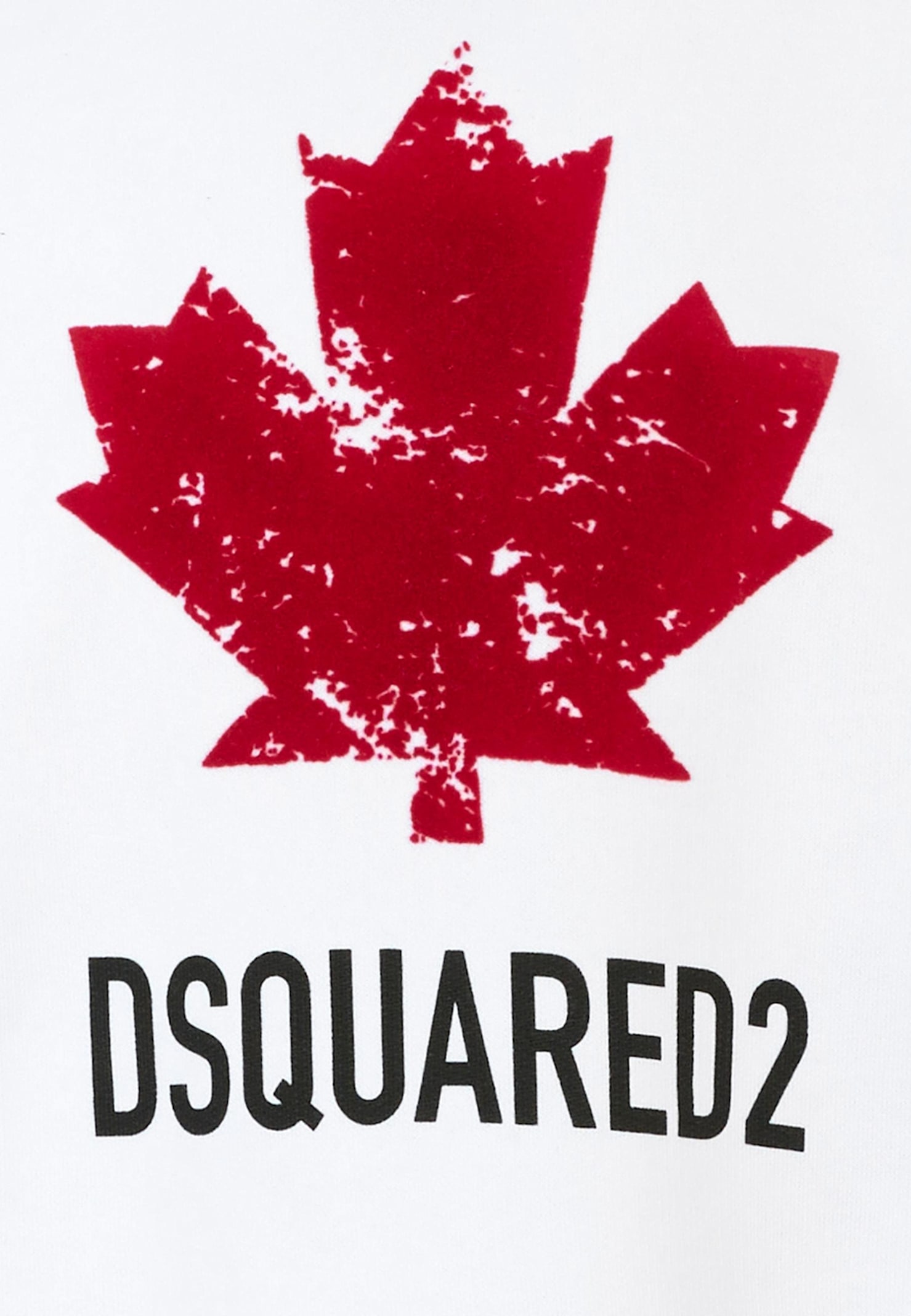 Dsquared2 Kids Maple Leaf Logo Sweatshirt In White