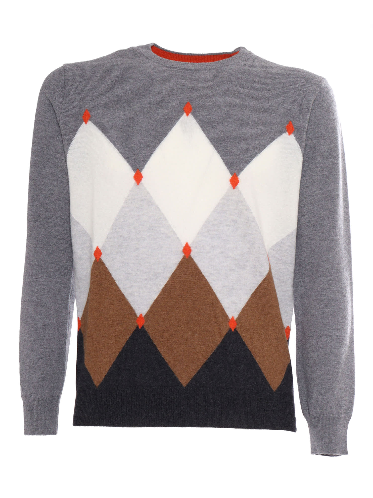 Diamond Pattern Crewneck Sweater