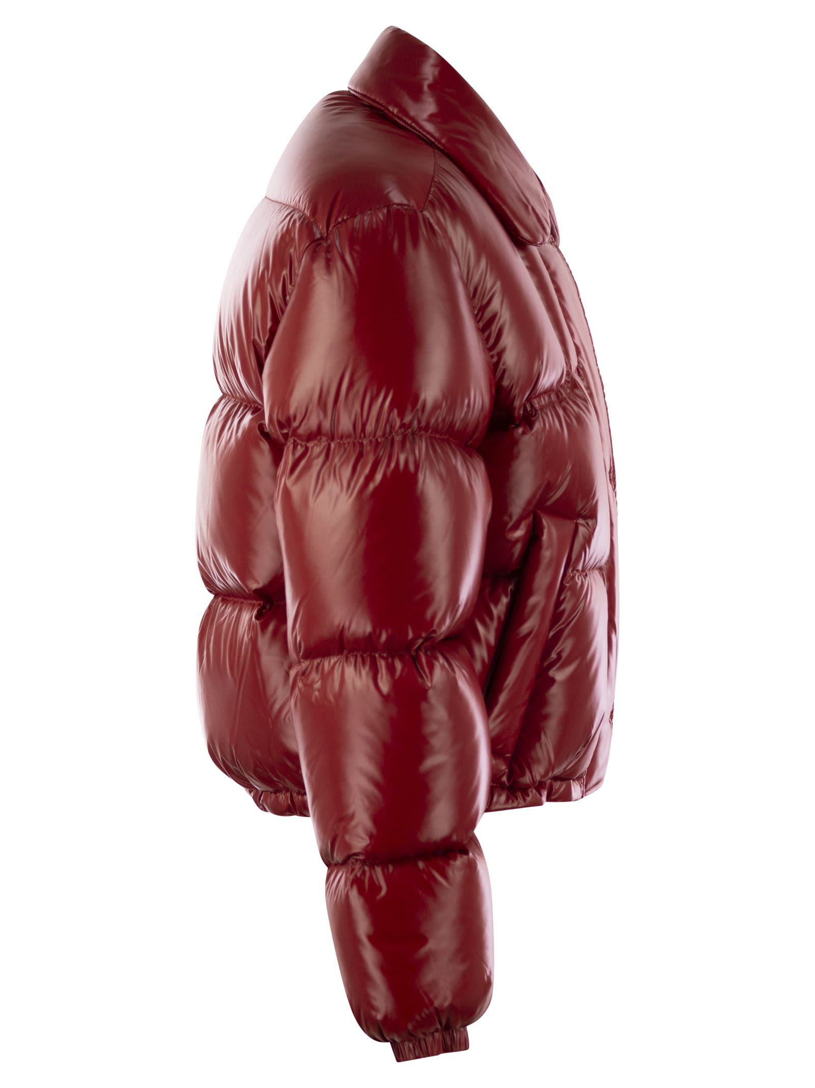 Fay 3 Hooks Cropped Down Jacket In Red