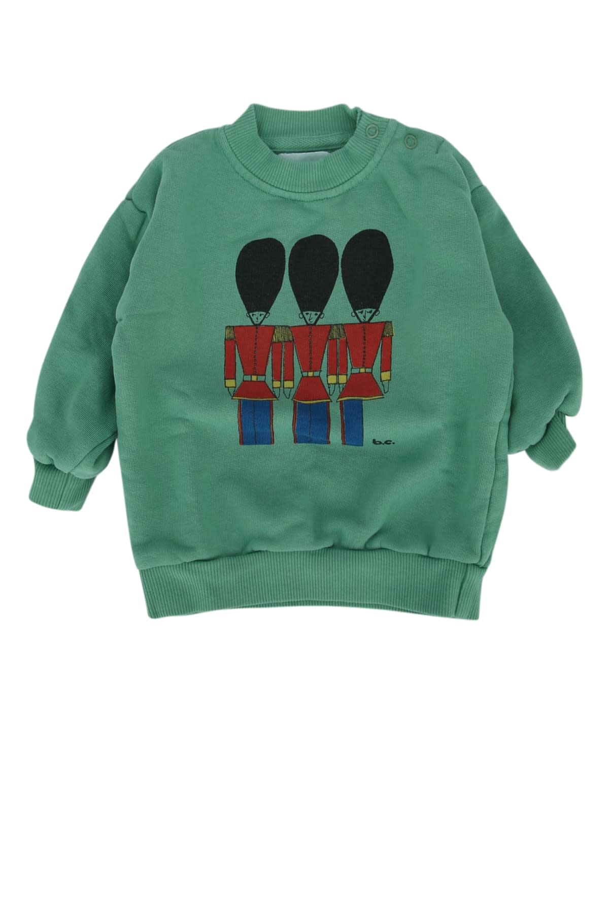 Bobo Choses Baby Little Tin Soldiers Sweatshirt In Green