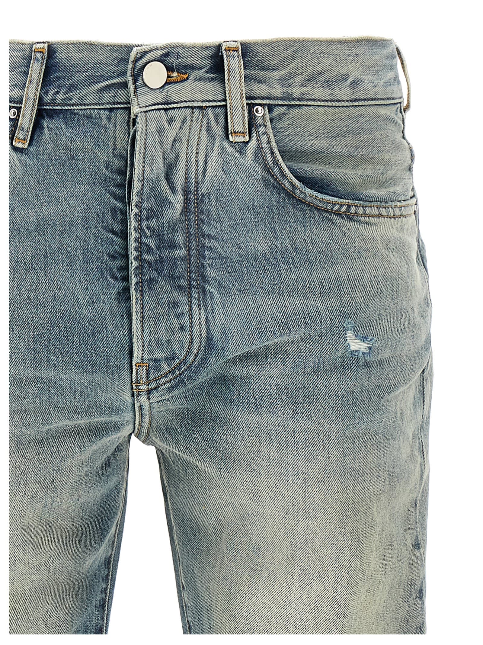 Amiri Released Hem Jeans In Blue