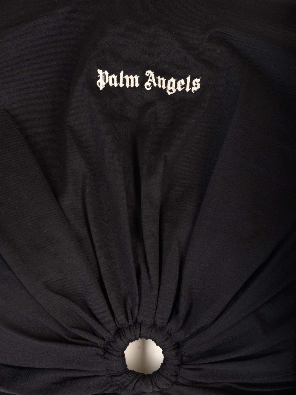 Shop Palm Angels Crop T-shirt With Ring