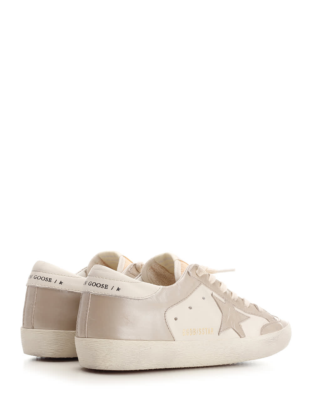 Shop Golden Goose Super Star Sneakers In White