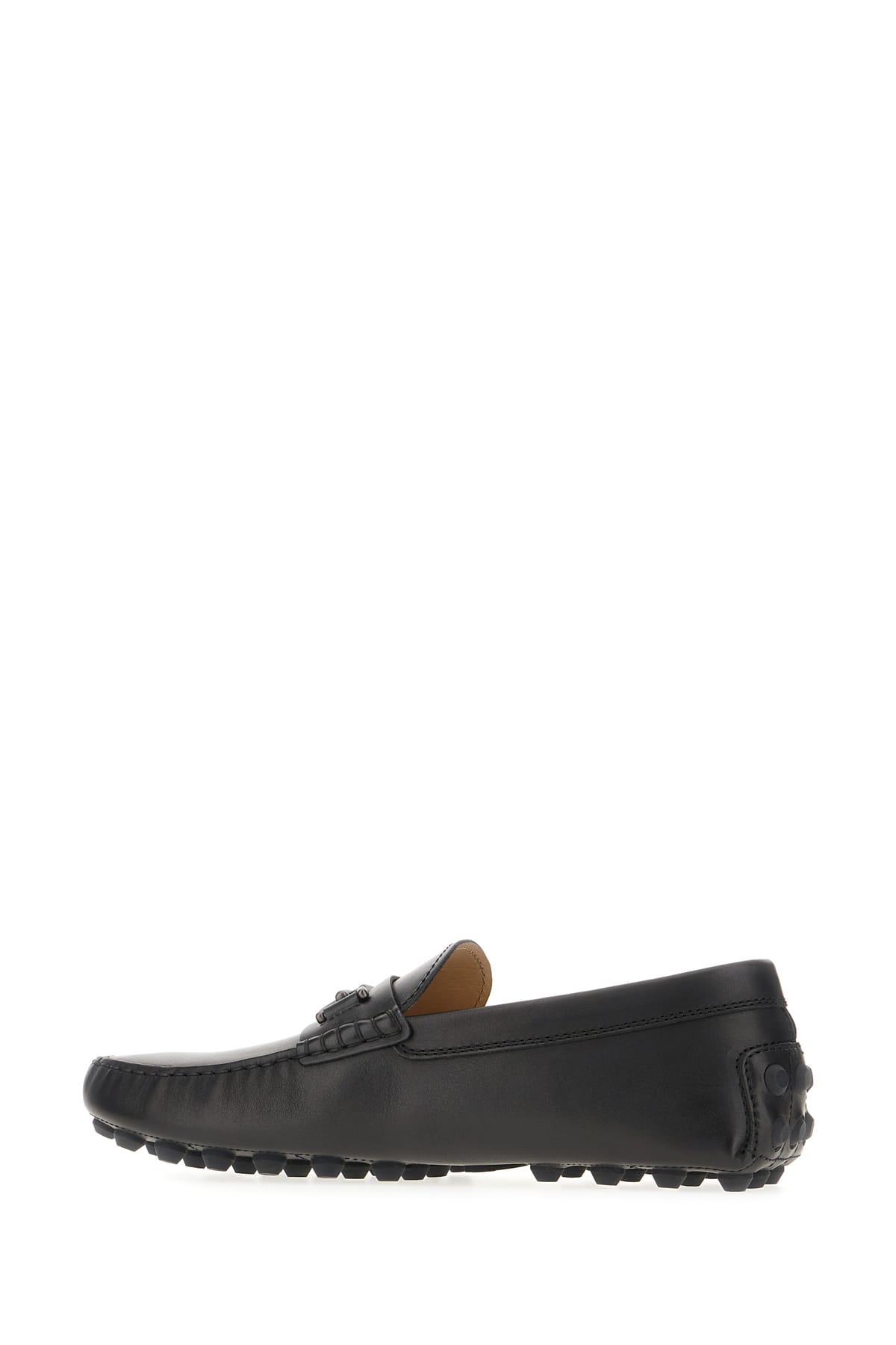 Shop Tod's Black Leather Loafers