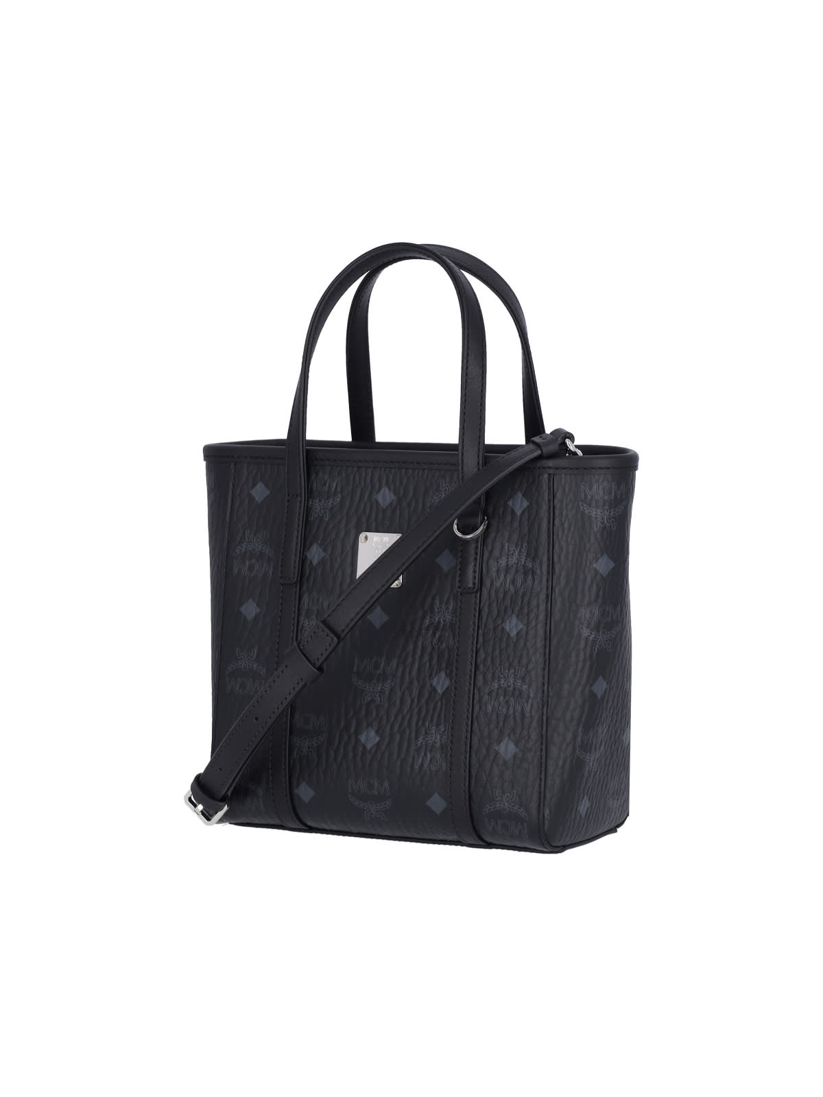 Shop Mcm Toni Mini Shopper Bag In Black