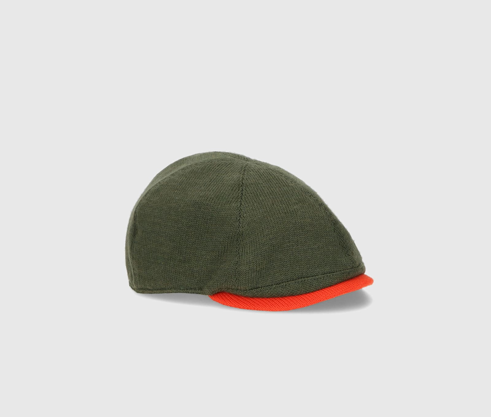 Shop Borsalino Beppe Bicolor Flat Beret In Orange