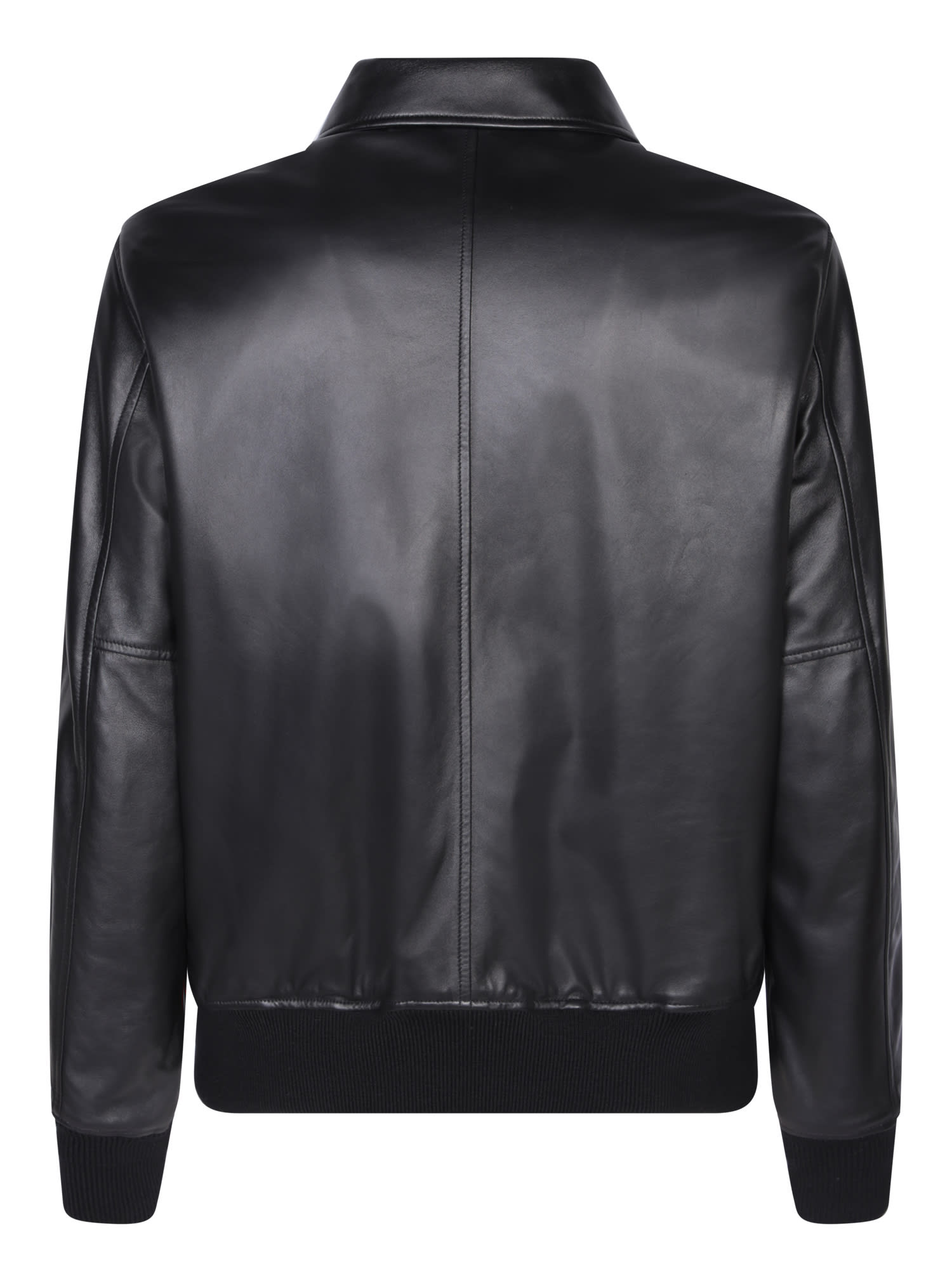 Shop Givenchy Leather Black Jacket