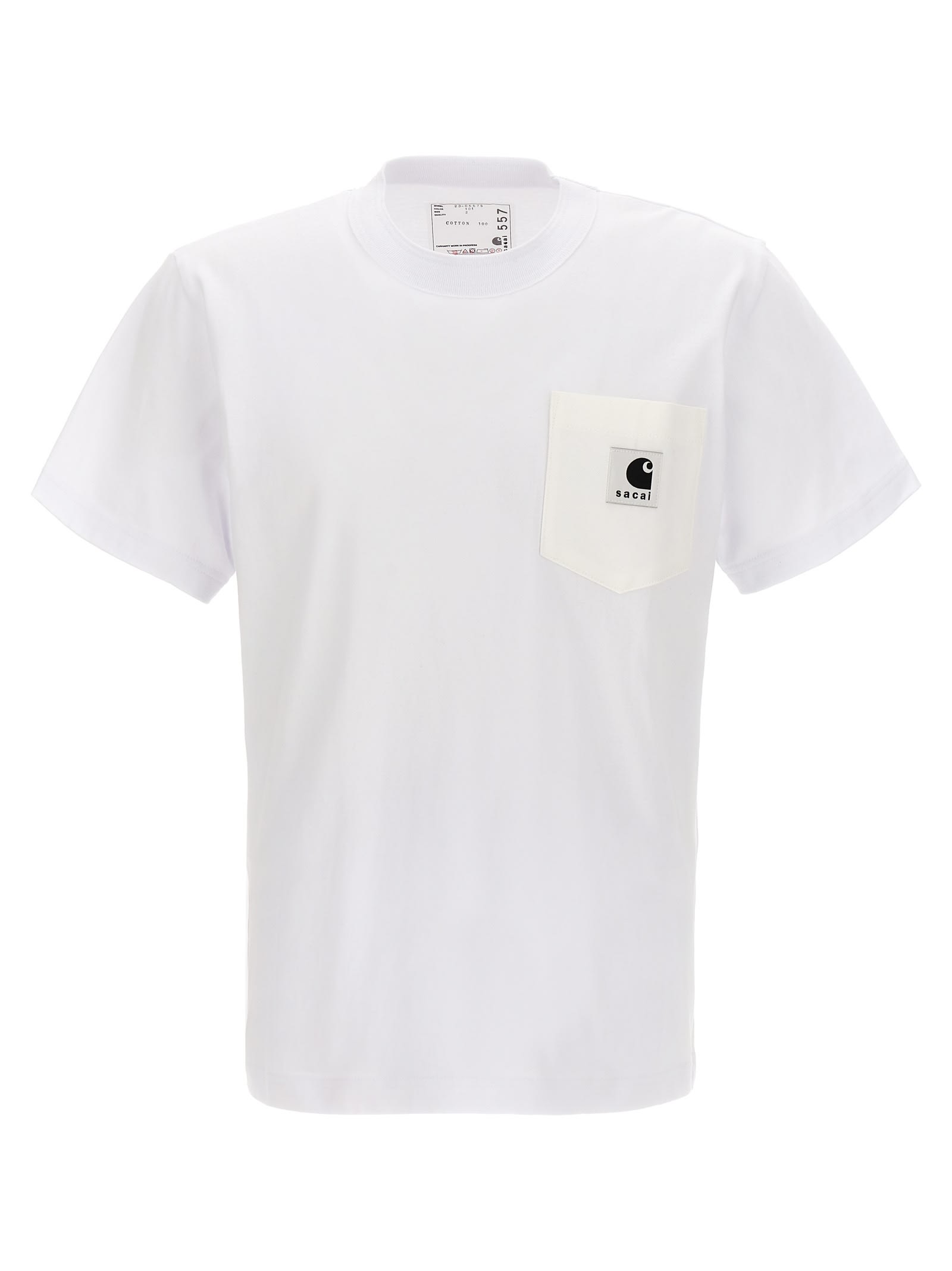 Sacai T-shirt X Carhartt Wip In White | ModeSens