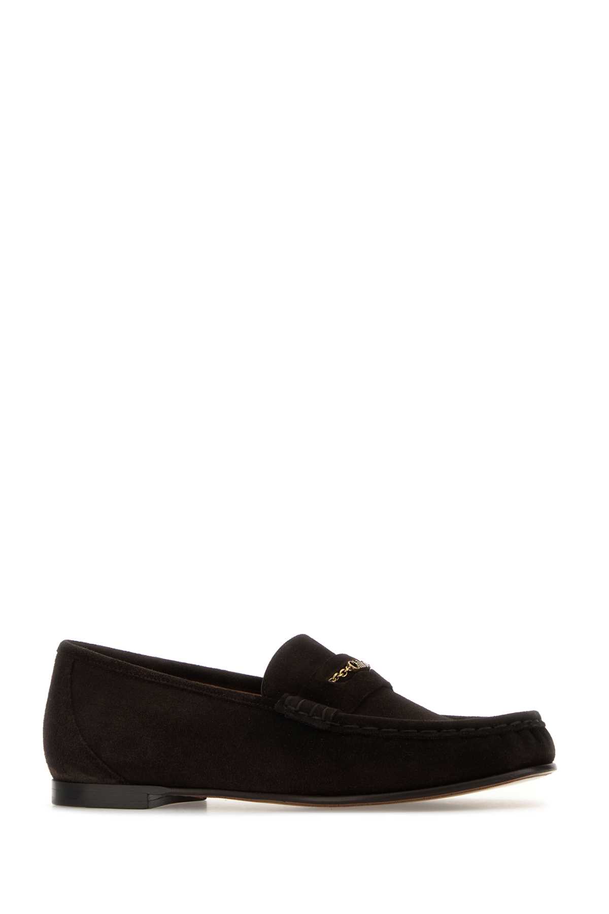 Chloé Embellished Suede Loafers In Animal Print