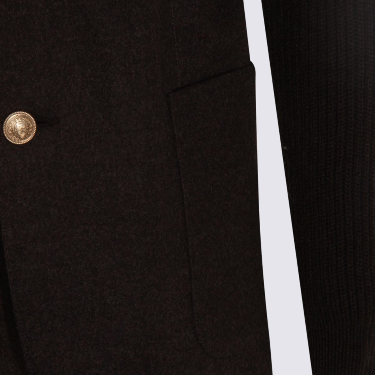 Eleventy Wool Hooded Jacket In Brown