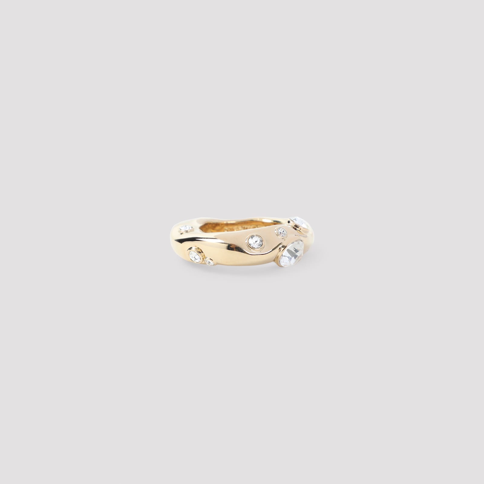 Dries Van Noten Crystal-embellished Ring In Gold