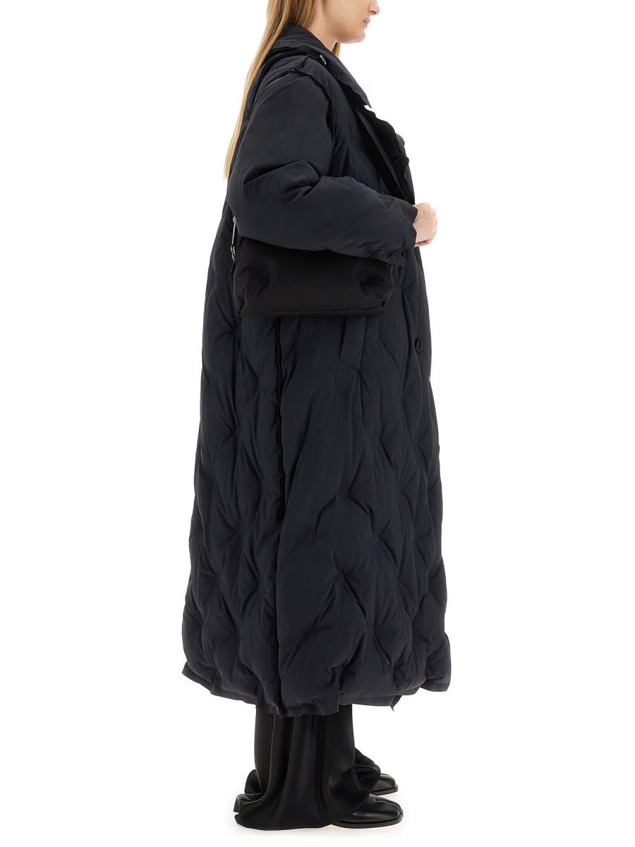 Shop Maison Margiela Oversize Coat In Black