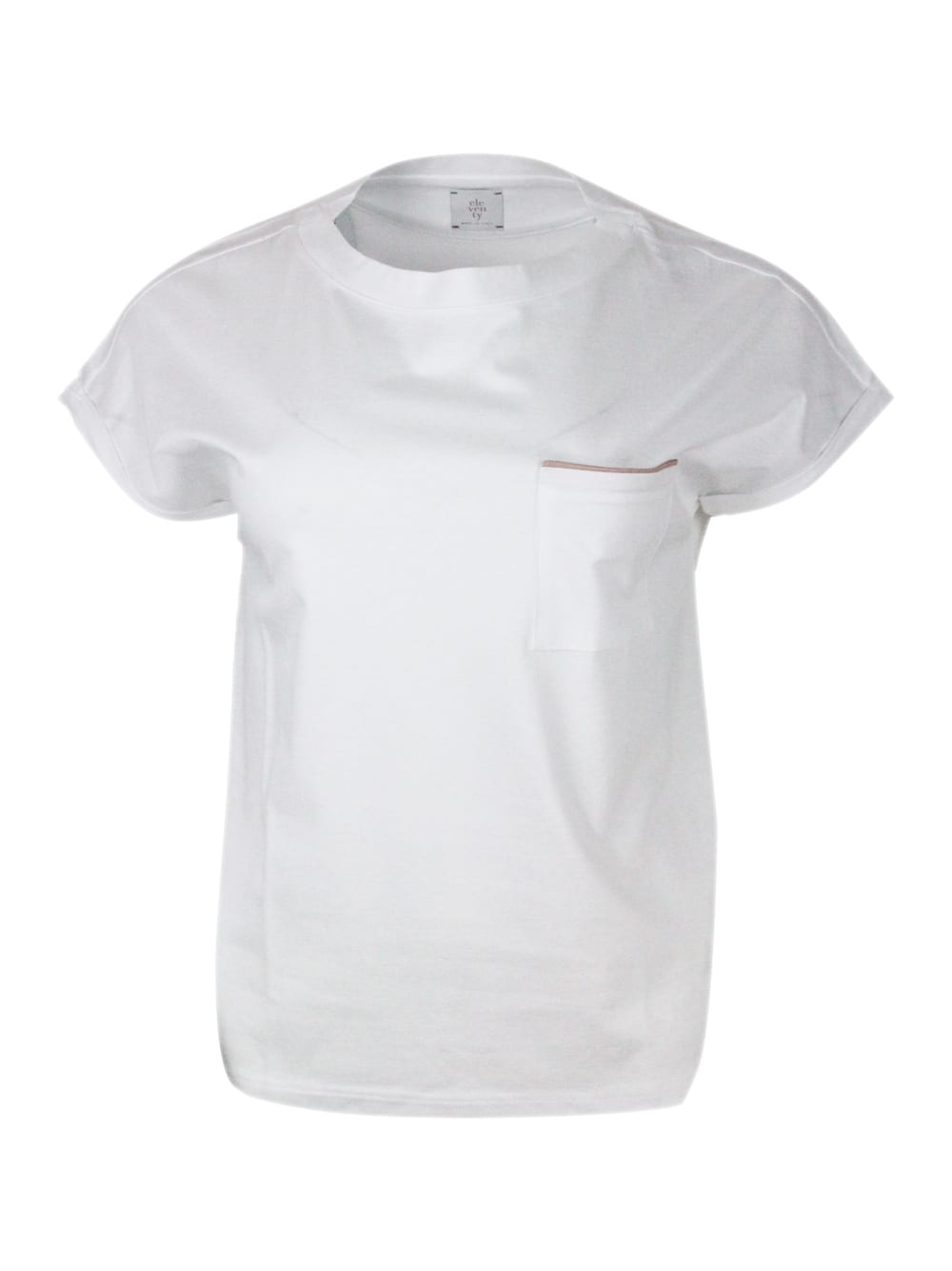 Eleventy T-shirt In Bianco - Beige