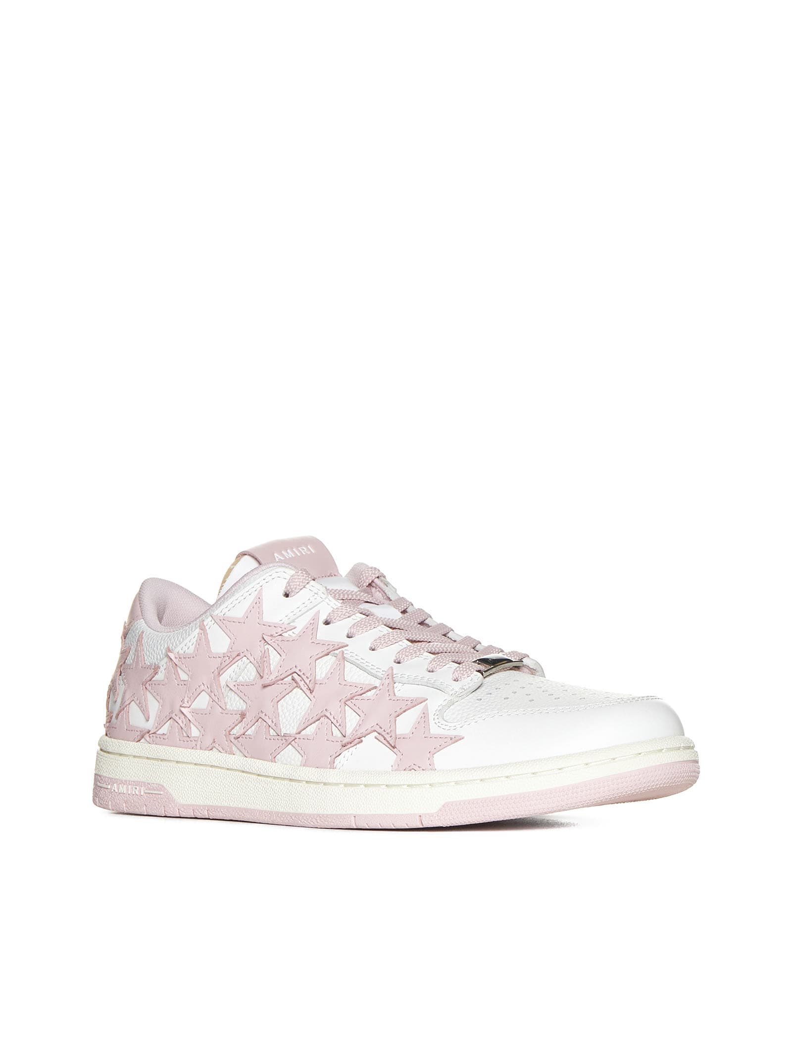 Shop Amiri Sneakers In White Pink